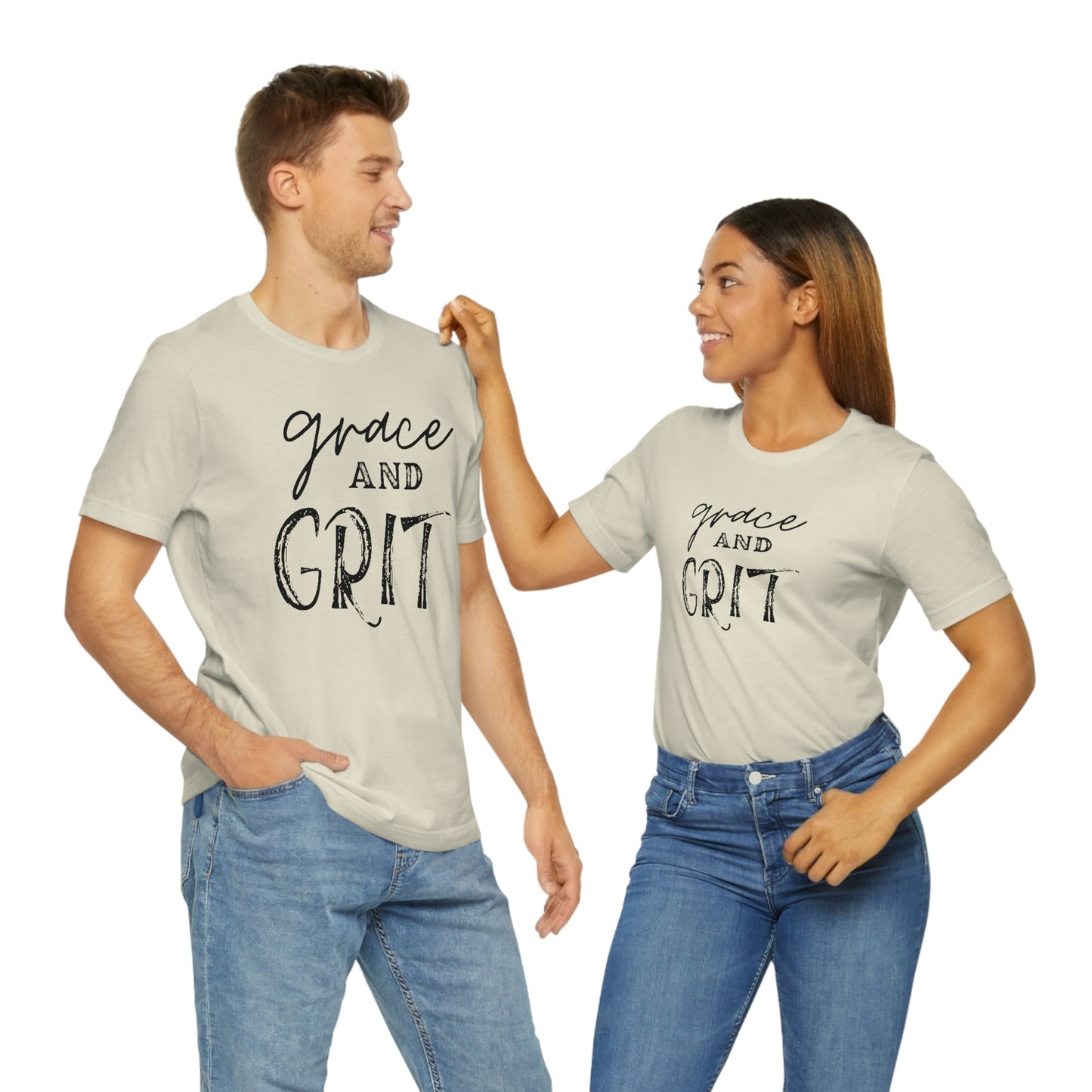 "Grace and Grit" Unisex Jersey Short Tee