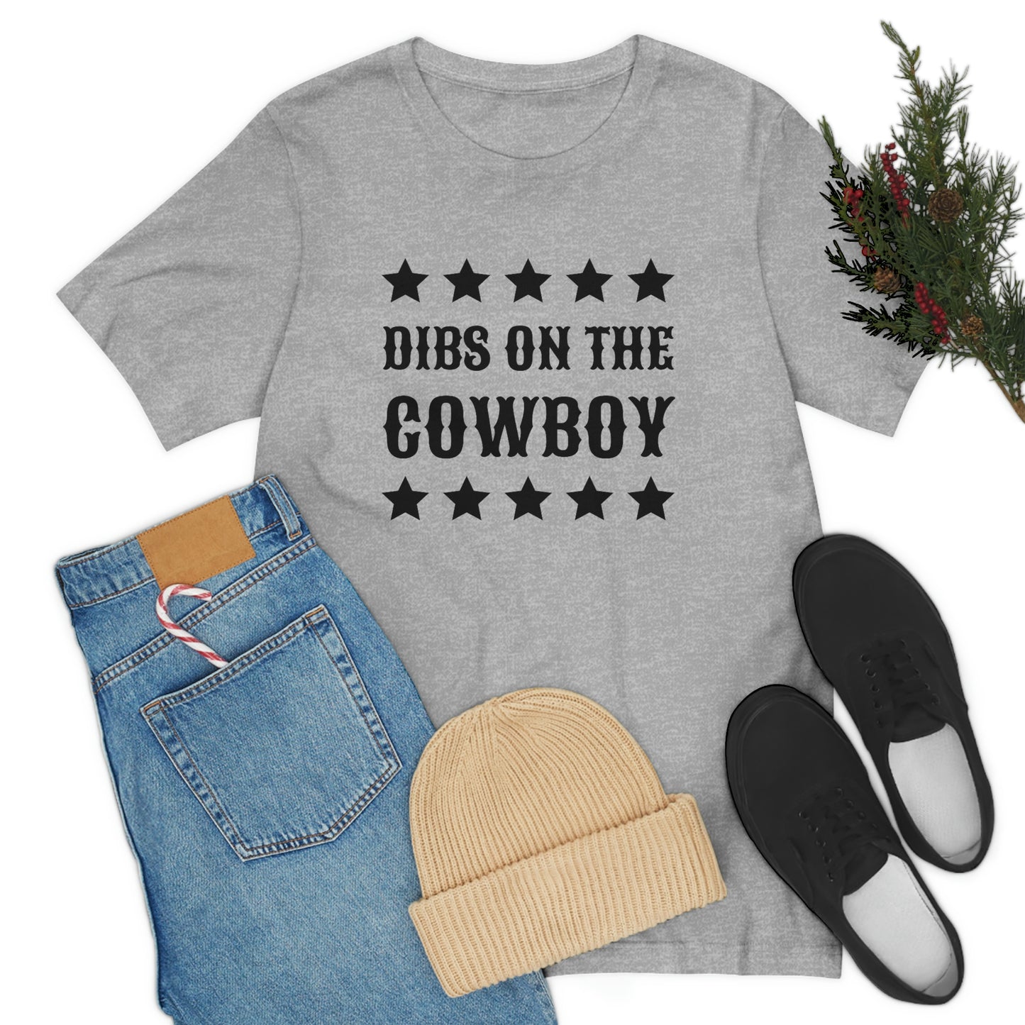 "Dibs on the Cowboy" Unisex Jersey Short Sleeve Tee