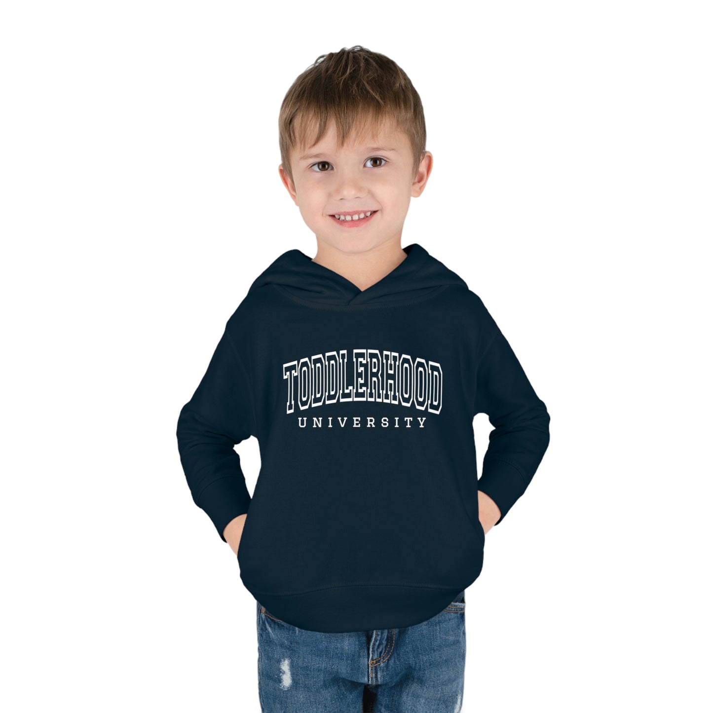 "Toddlerhood University" Toddler Pullover Fleece Hoodie (2T-6T)