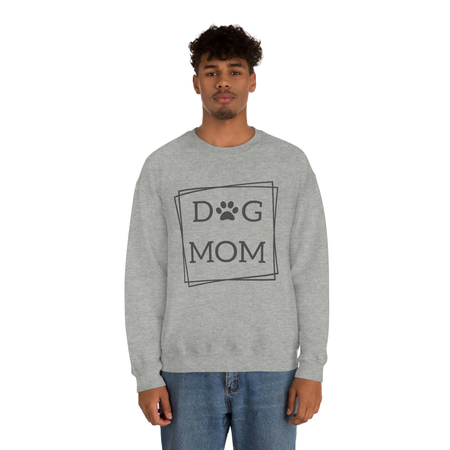 "Dog Mom" Unisex Heavy Blend™ Crewneck Sweatshirt