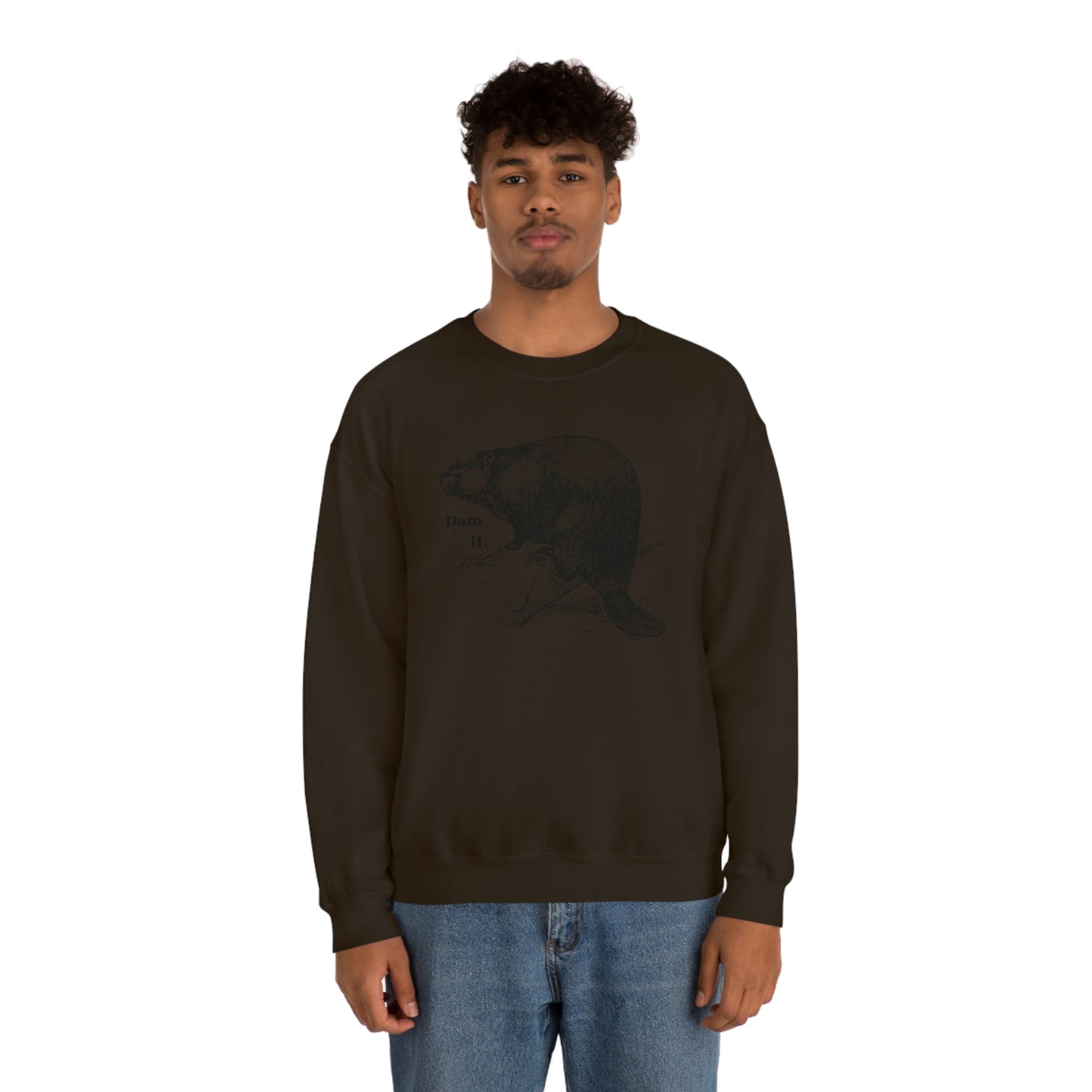 "Dam it" Gildan Graphic Crewneck Sweatshirt