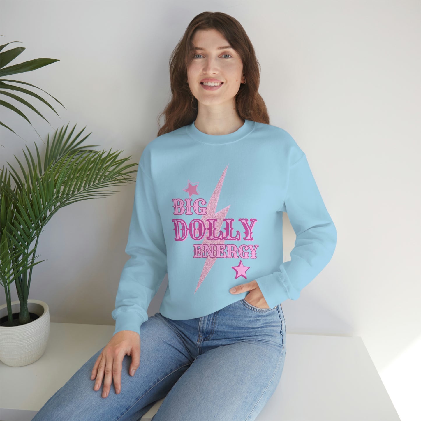 "Big Dolly Energy" Dolly Parton Unisex Crewneck Sweatshirt