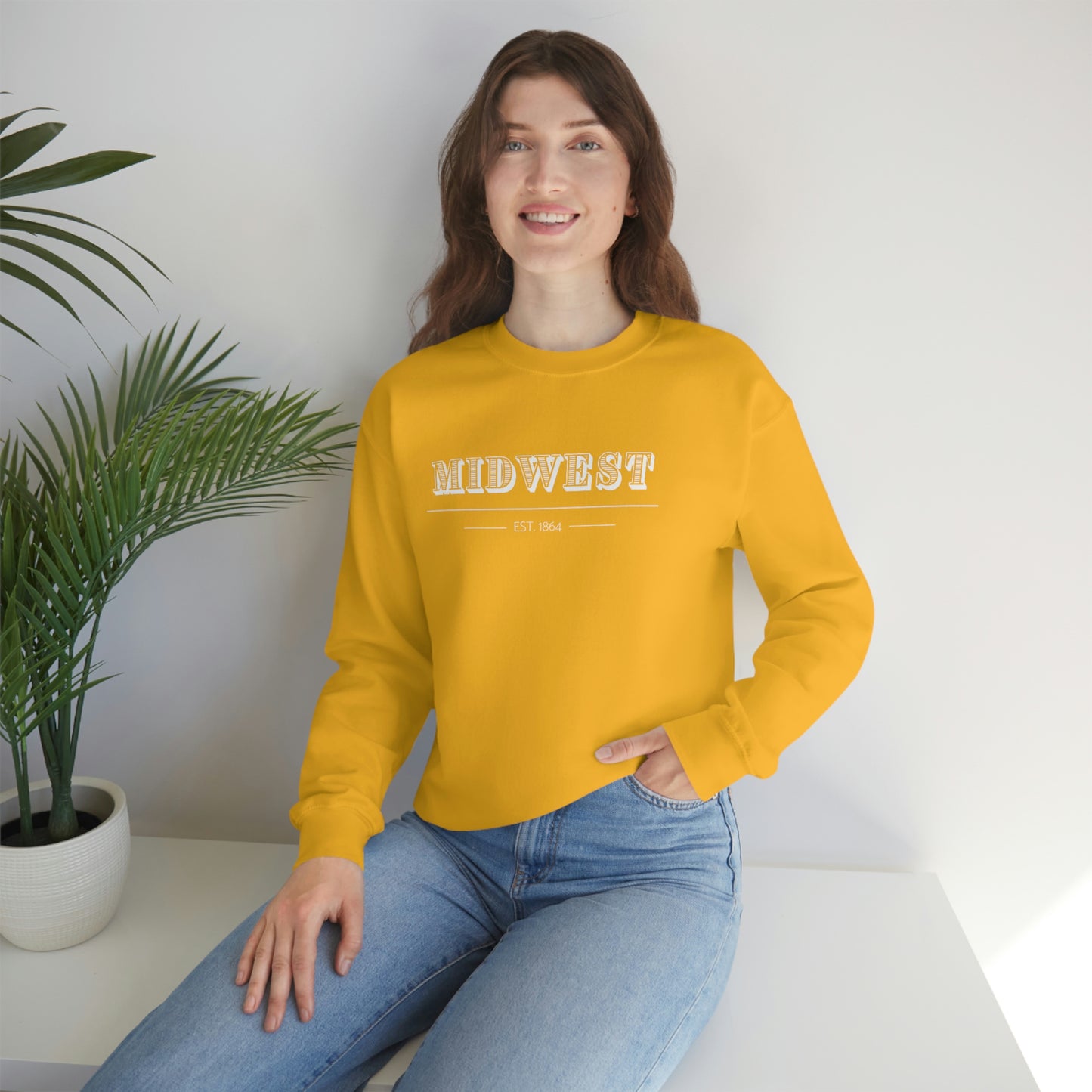 "Midwest" Unisex Heavy Blend™ Crewneck Sweatshirt