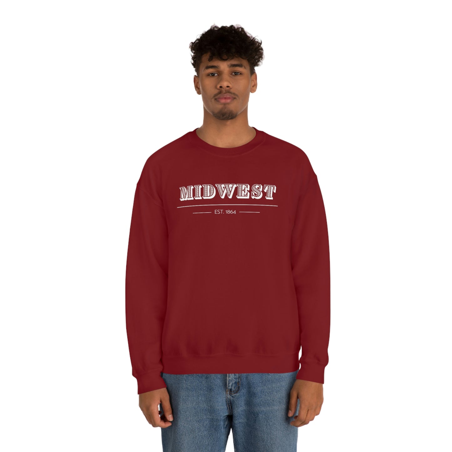 "Midwest" Unisex Heavy Blend™ Crewneck Sweatshirt