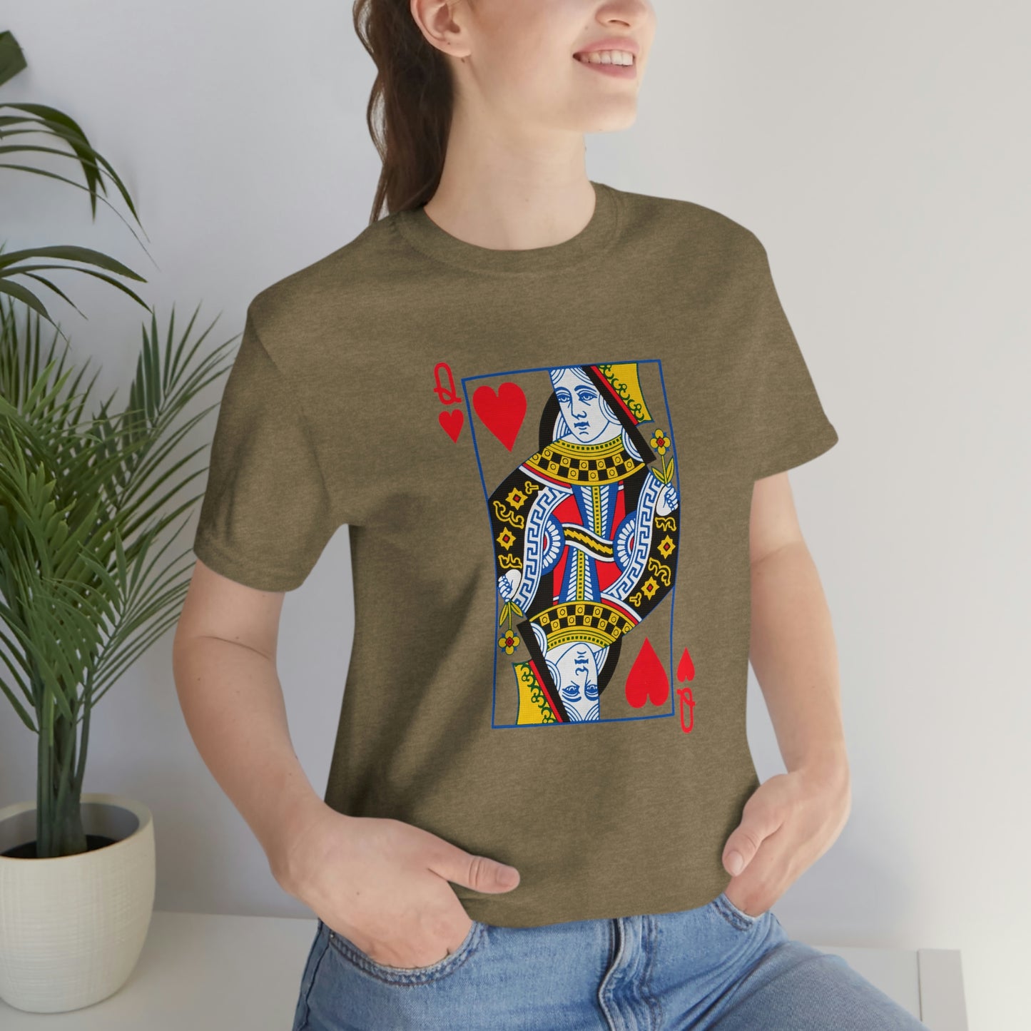 "Queen of Hearts" Unisex Jersey Short Sleeve Tee