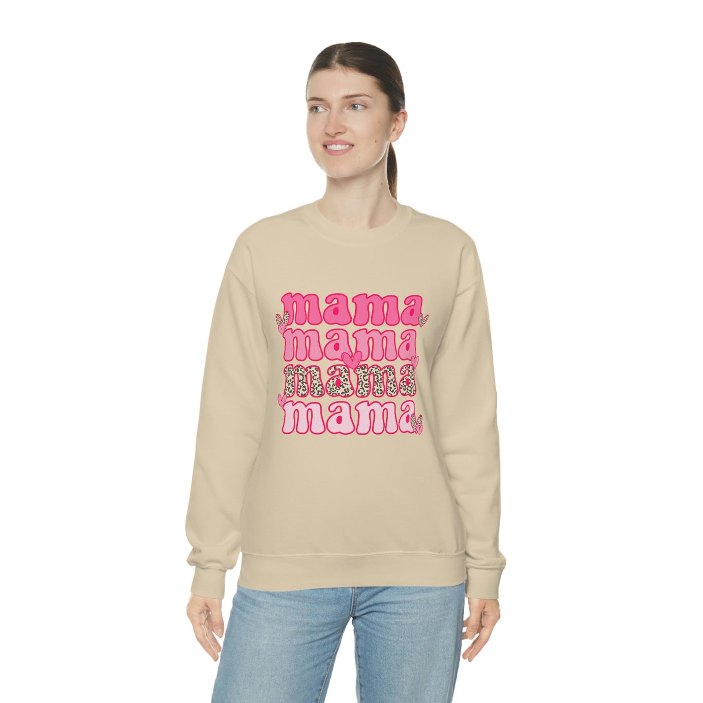 "Mama" Unisex Heavy Blend™ Crewneck Sweatshirt