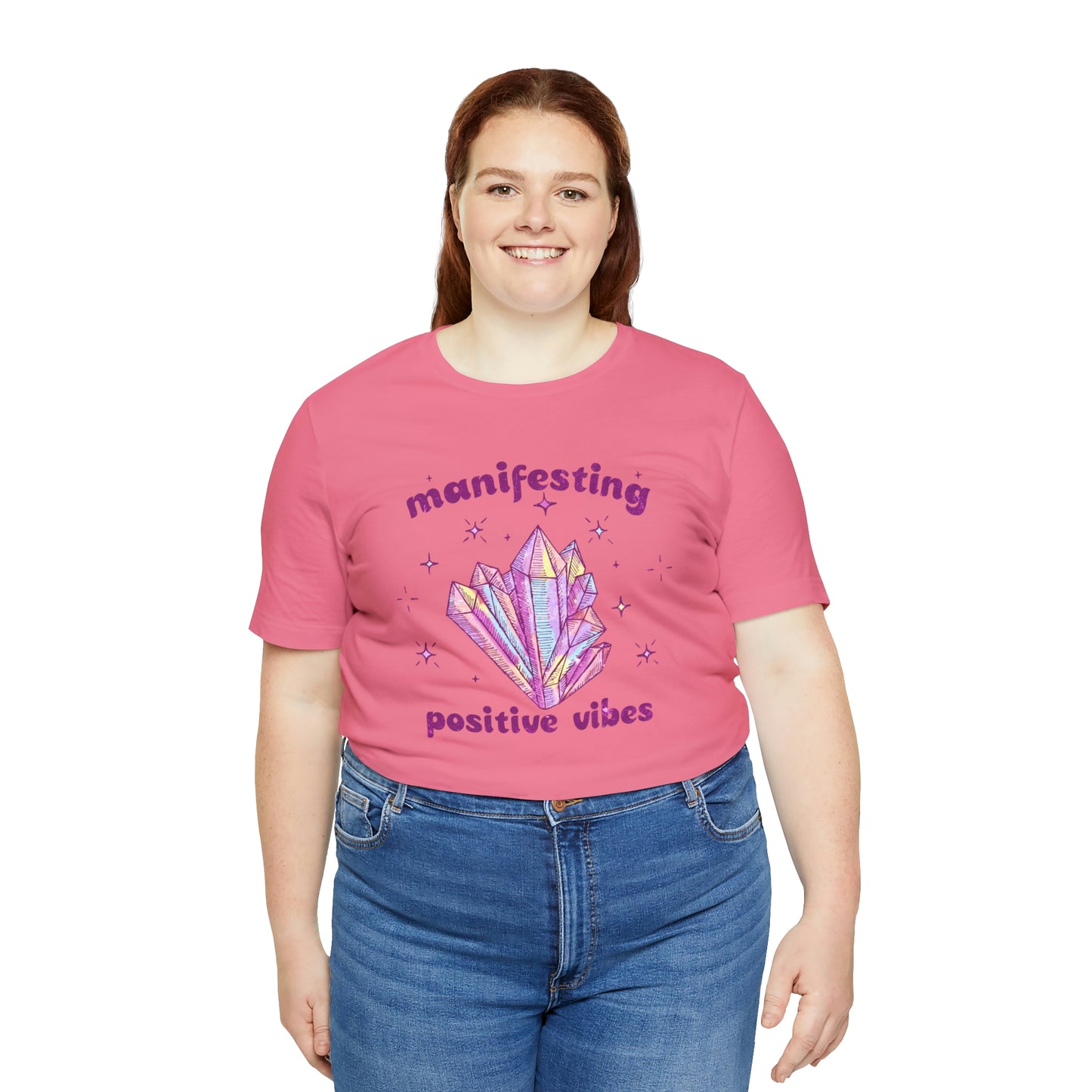 "Manifesting Positive Vibes" Bella Canvas Short Sleeve Tee