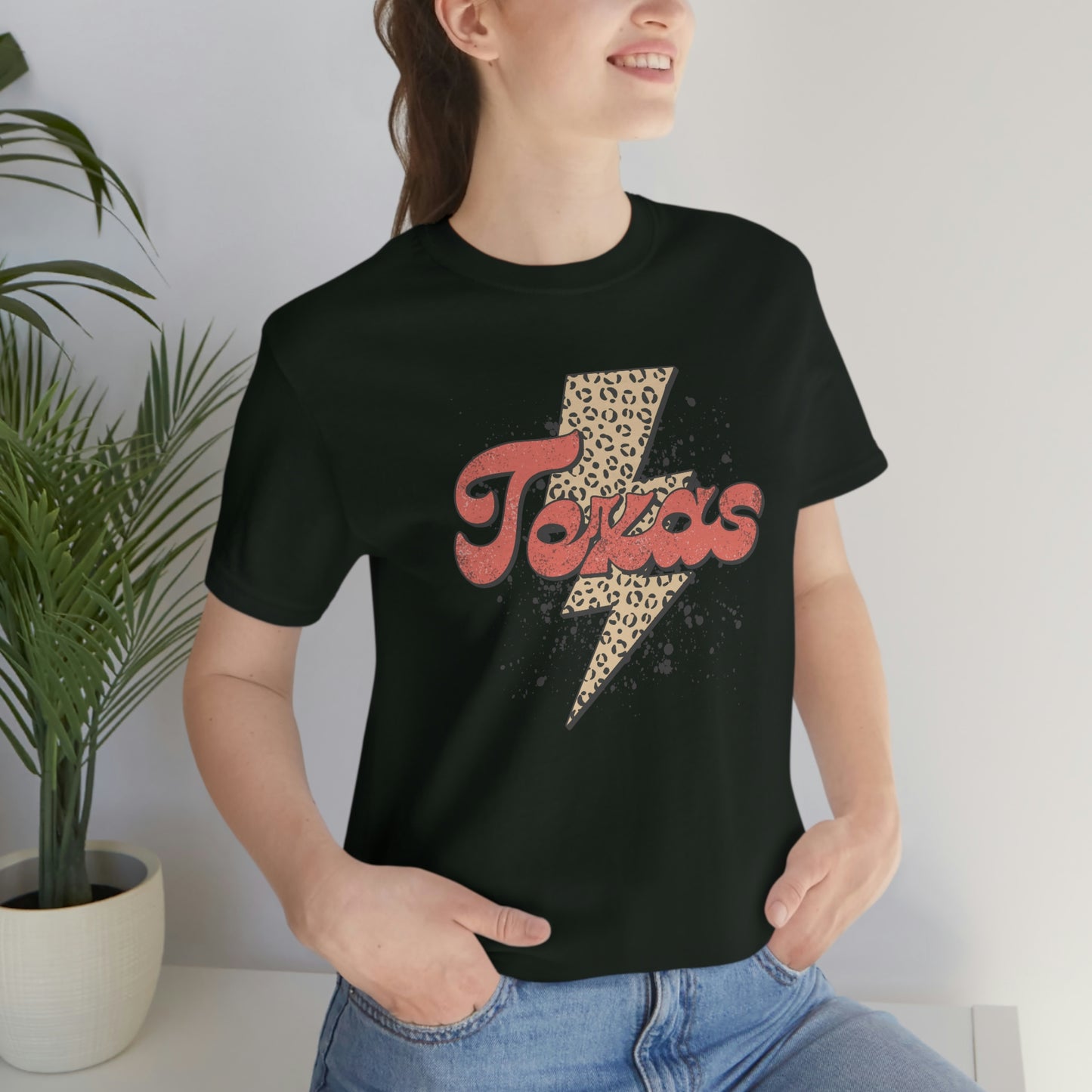 "Texas" Unisex Jersey Short Sleeve Tee (Bella Canvas 3001)