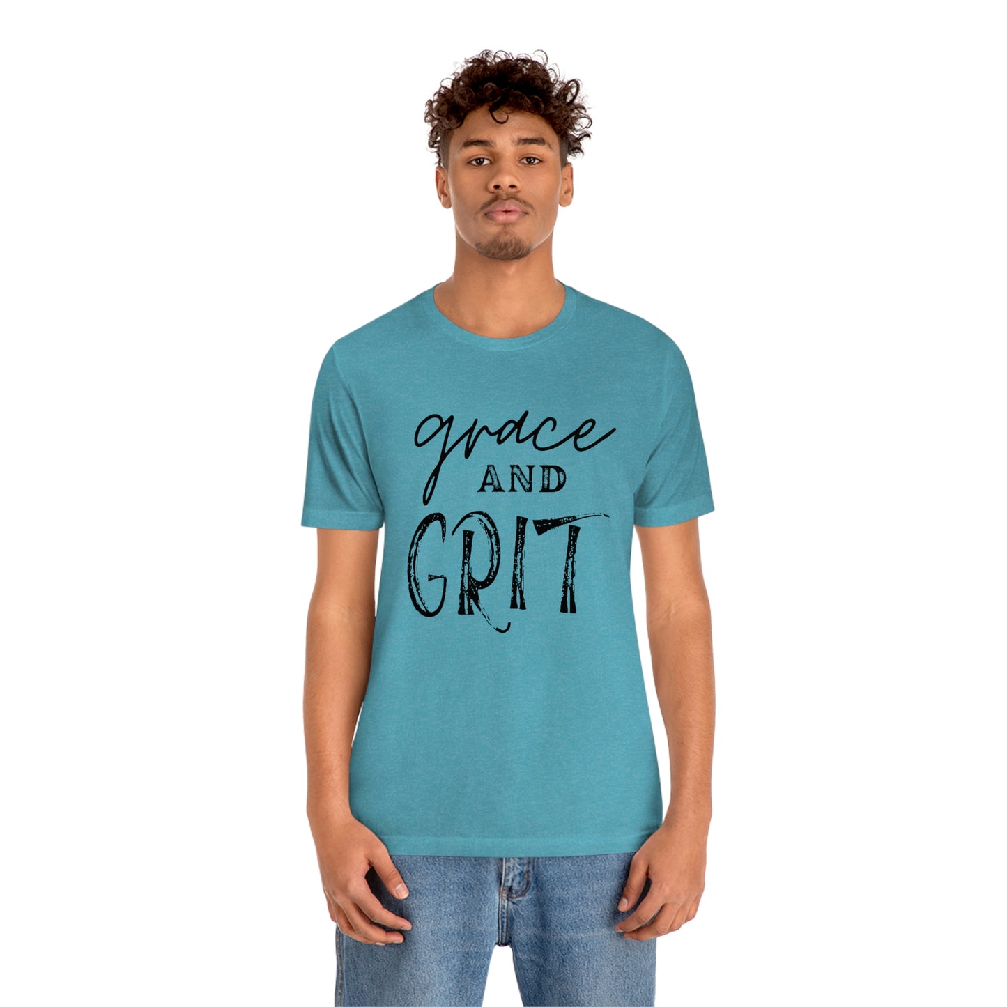 "Grace and Grit" Unisex Jersey Short Tee