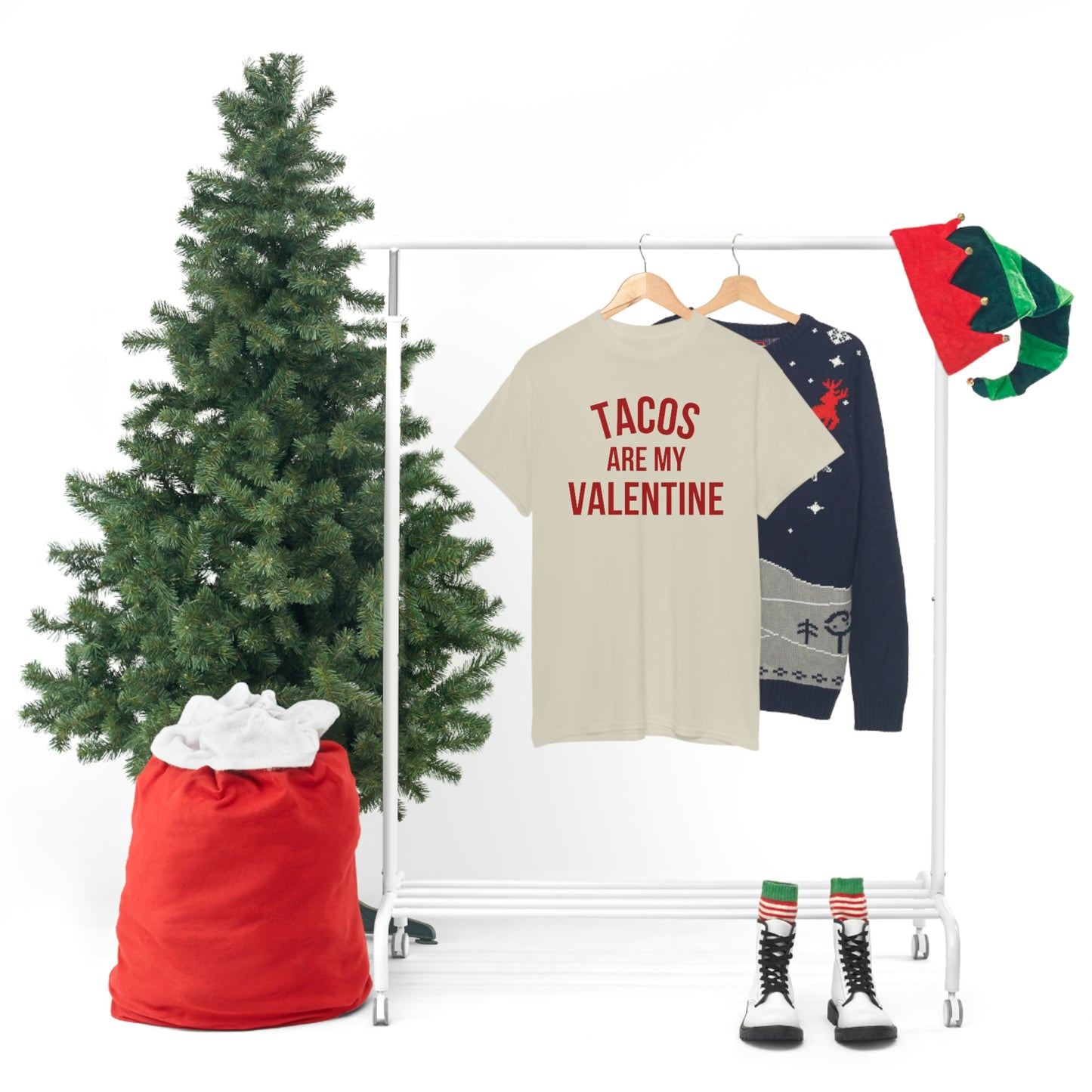 "Tacos are my Valentine" Unisex Heavy Cotton Tee