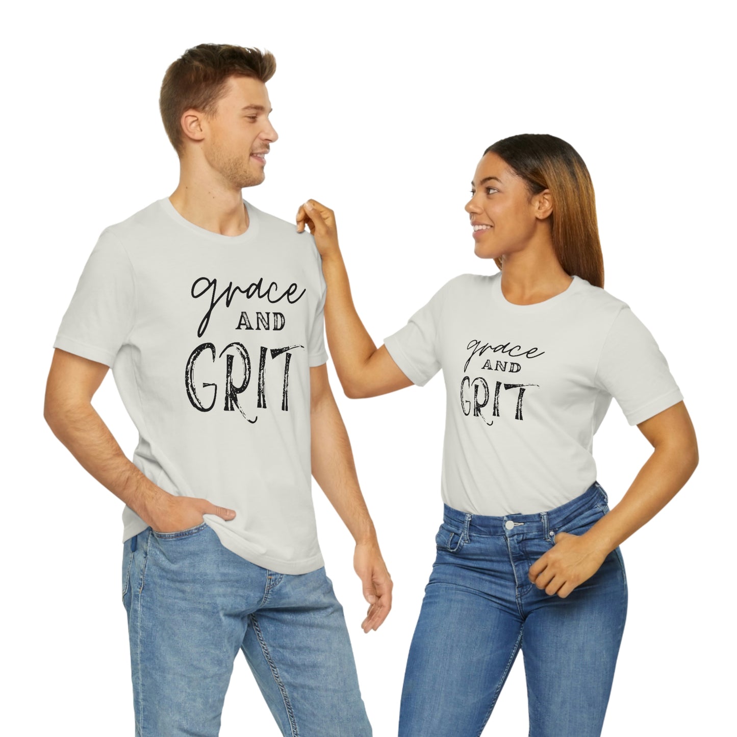 "Grace and Grit" Unisex Jersey Short Tee