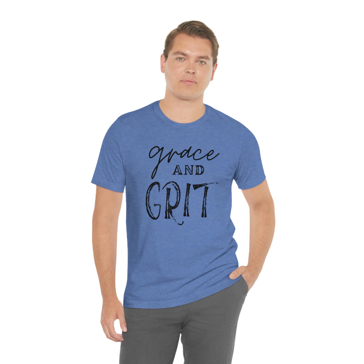 "Grace and Grit" Unisex Jersey Short Tee