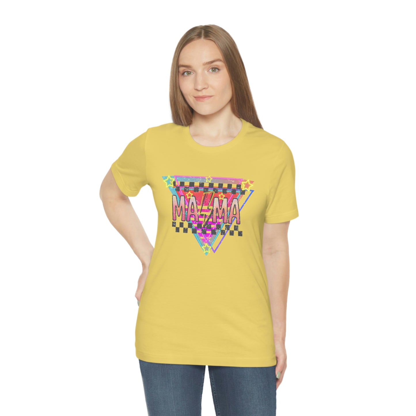 "Retro MAMA" Unisex Jersey Short Sleeve Tee