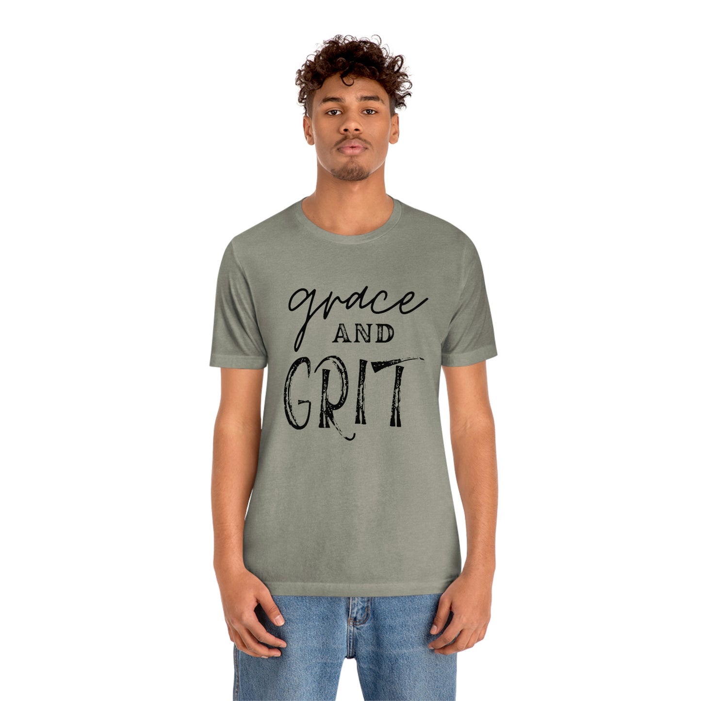 "Grace and Grit" Unisex Jersey Short Tee