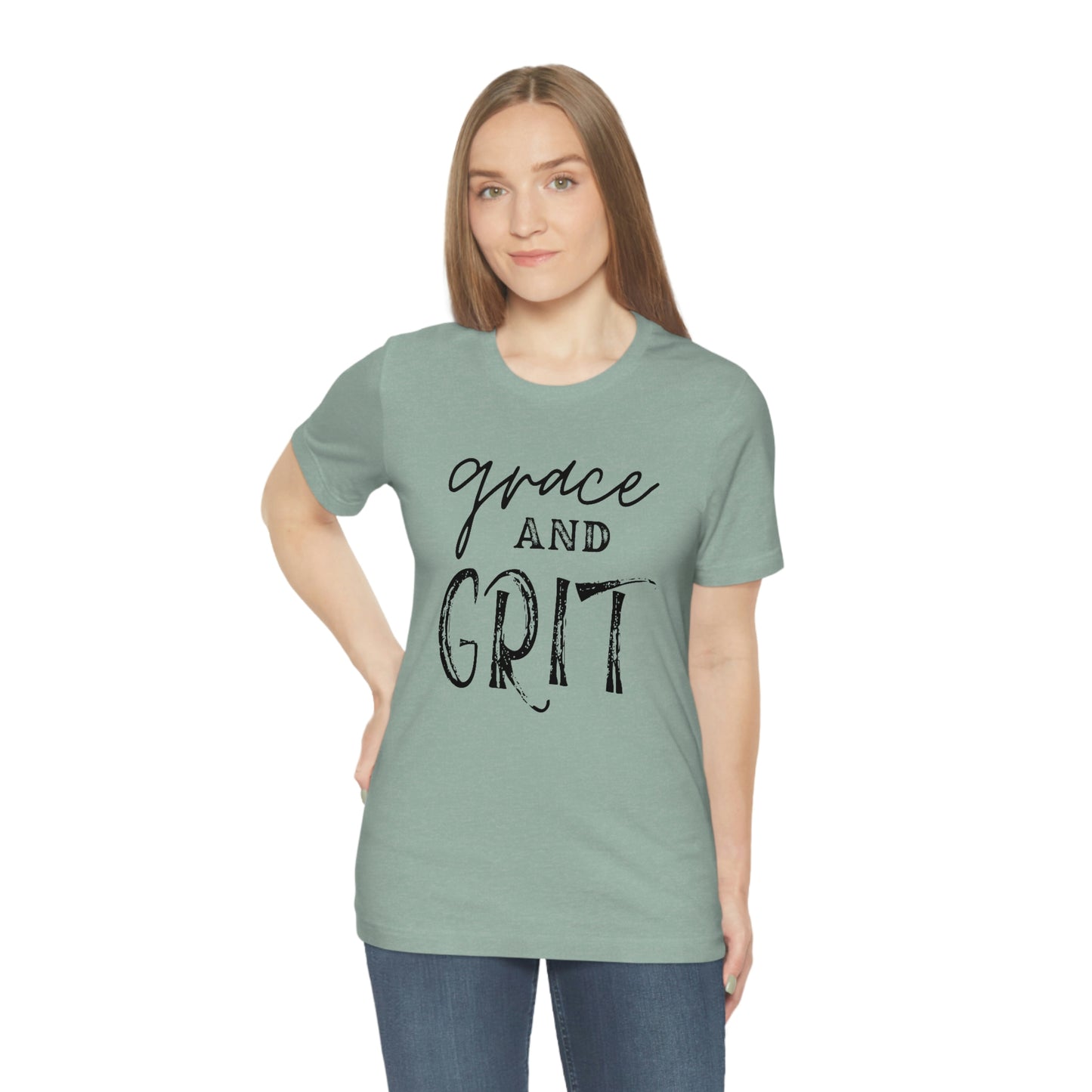 "Grace and Grit" Unisex Jersey Short Tee