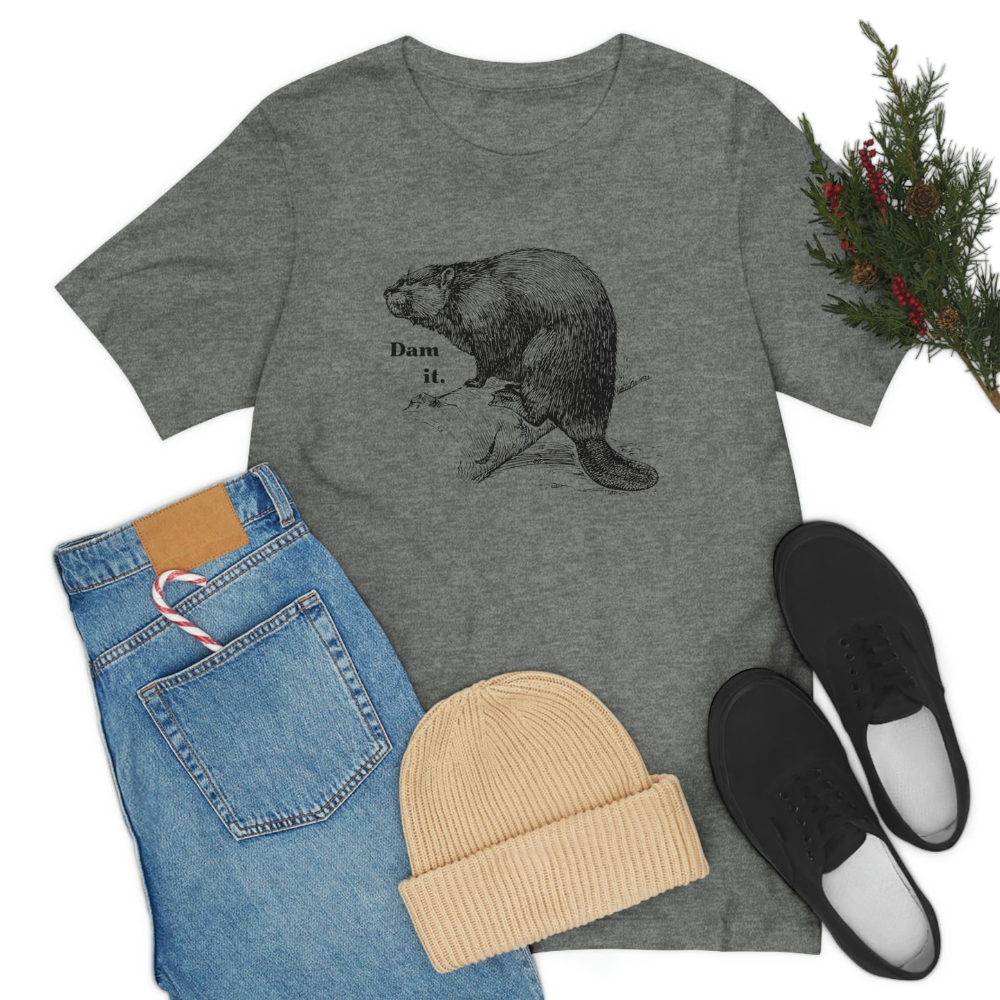 "Dam it" Bella Canvas Graphic Short Sleeve Tee