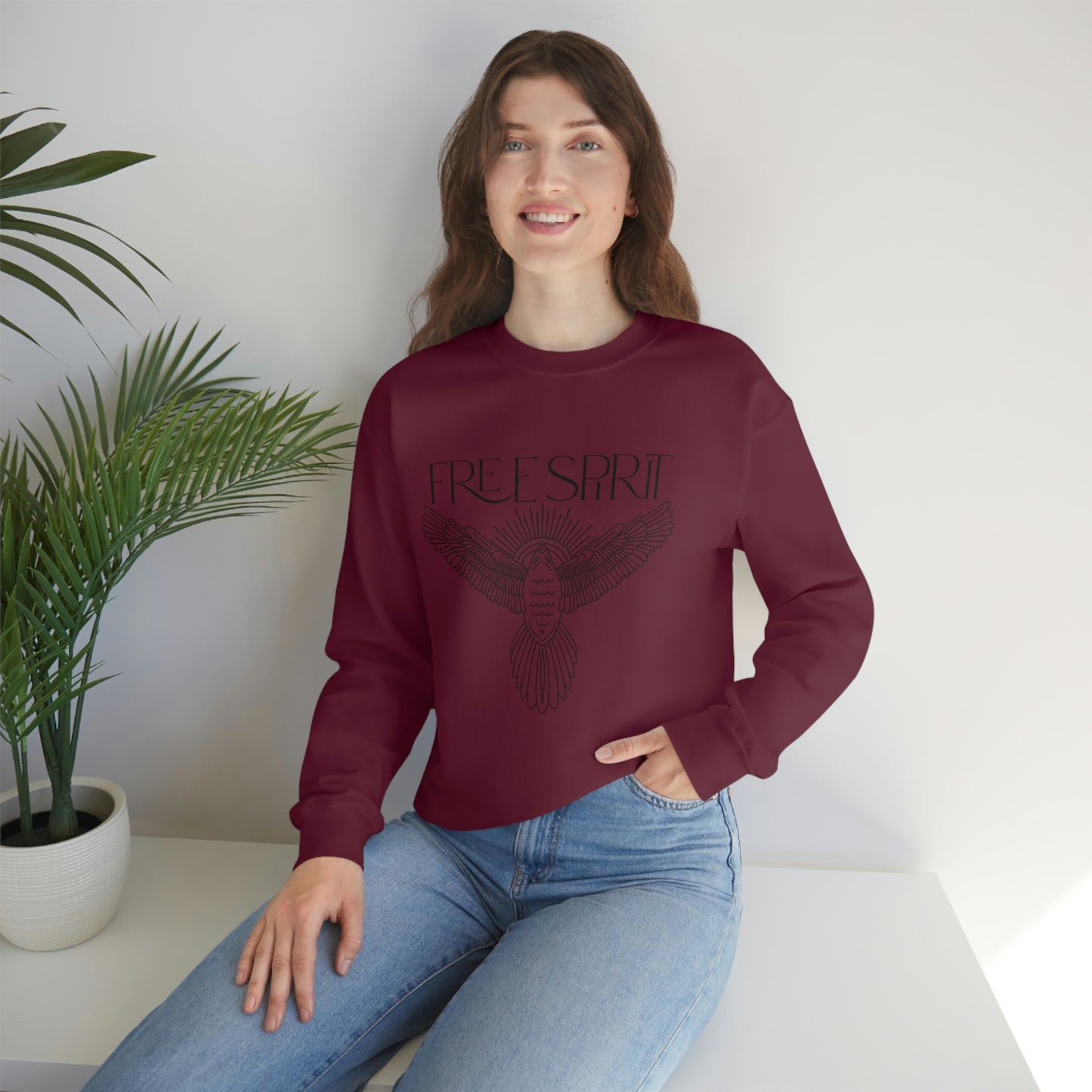 "Free Spirit" Unisex Crewneck Sweatshirt