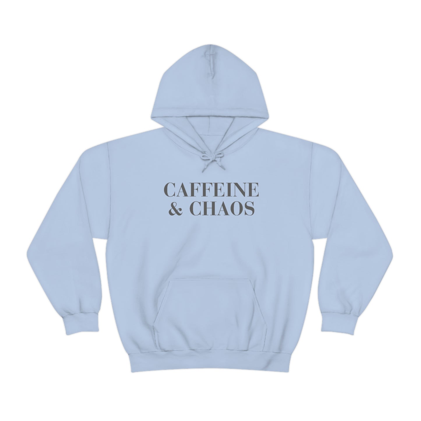 "Caffeine and Chaos" Unisex Heavy Blend™ Hooded Sweatshirt