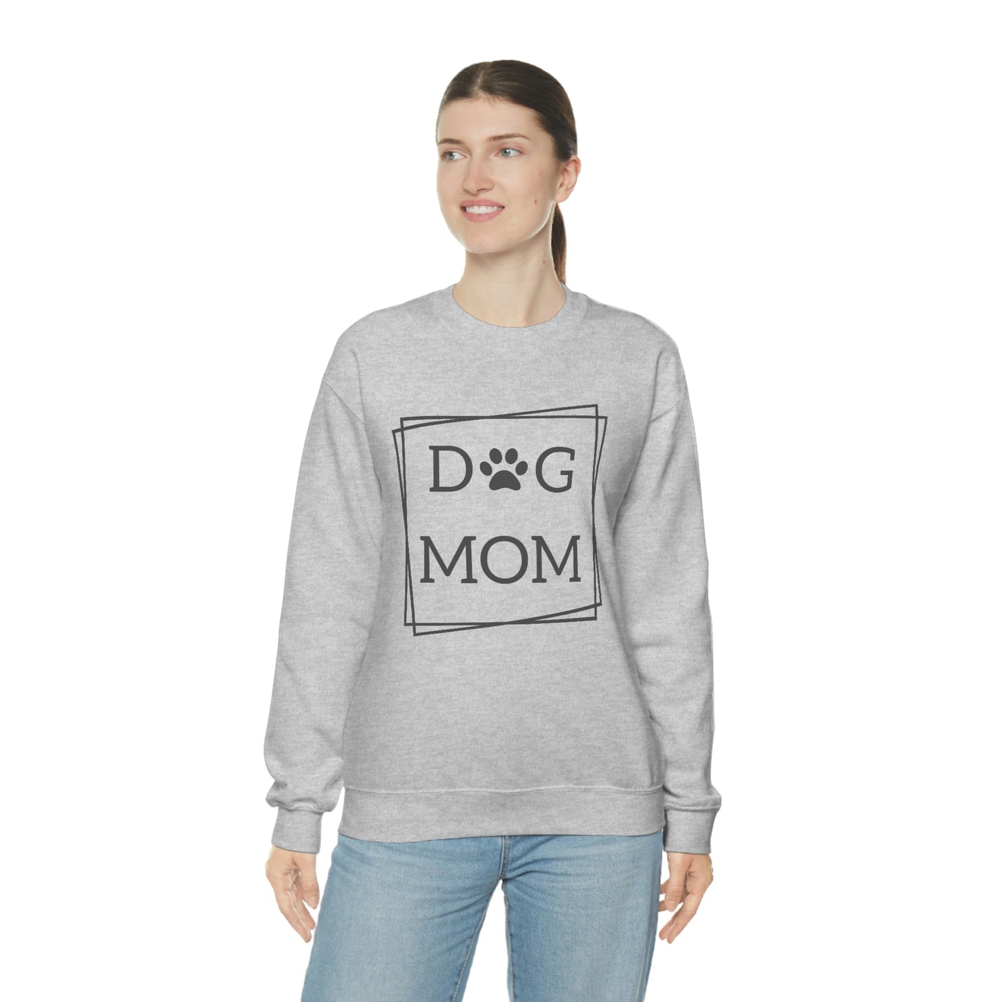 "Dog Mom" Unisex Heavy Blend™ Crewneck Sweatshirt