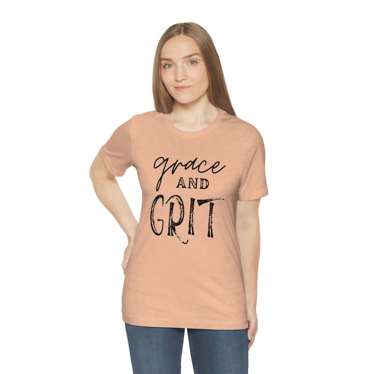 "Grace and Grit" Unisex Jersey Short Tee