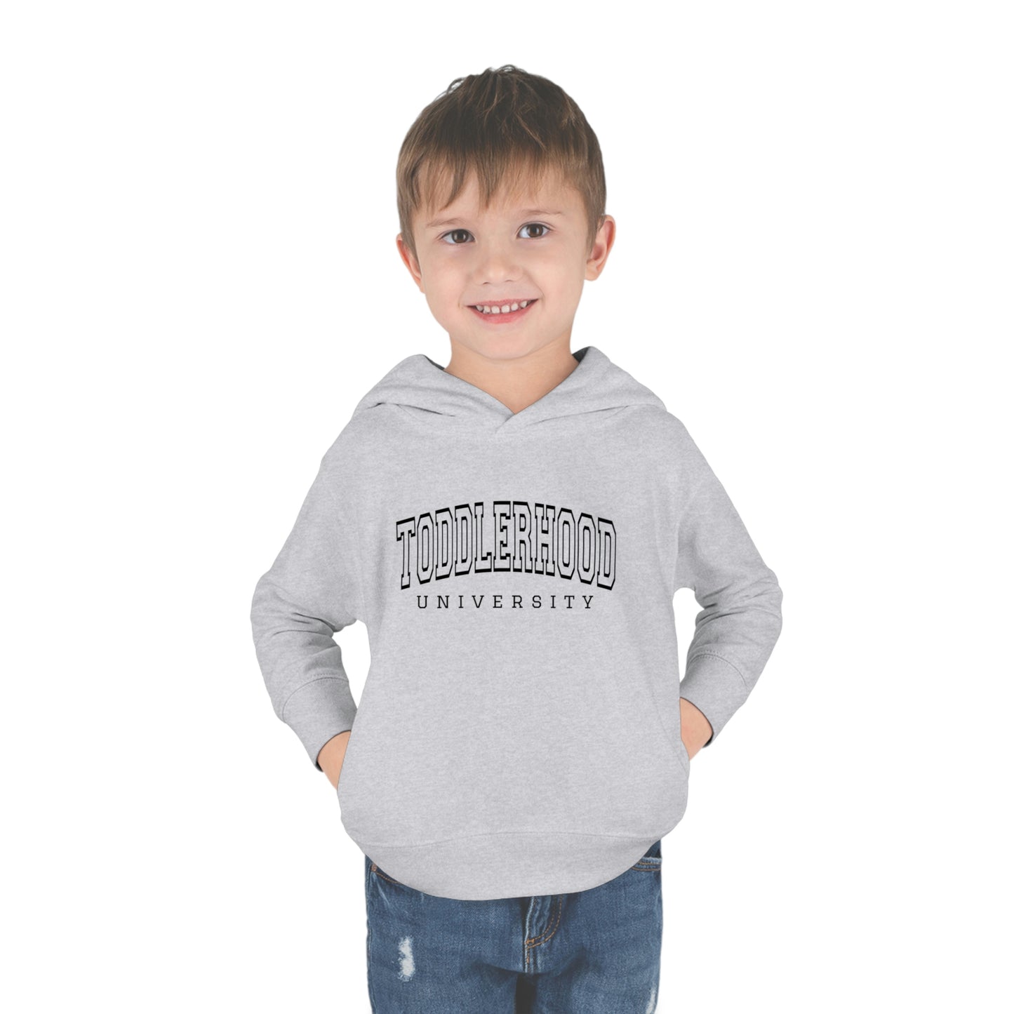 "Toddlerhood University" Toddler Pullover Fleece Hoodie (2T-6T)