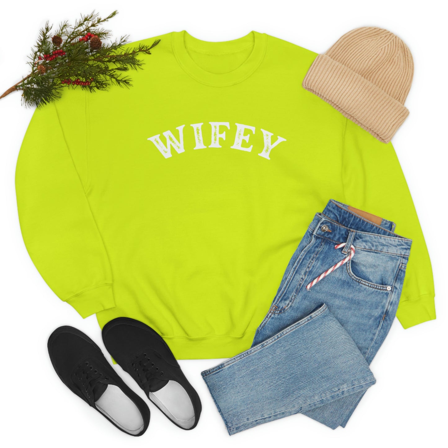 "Wifey" Unisex Heavy Blend™ Crewneck Sweatshirt