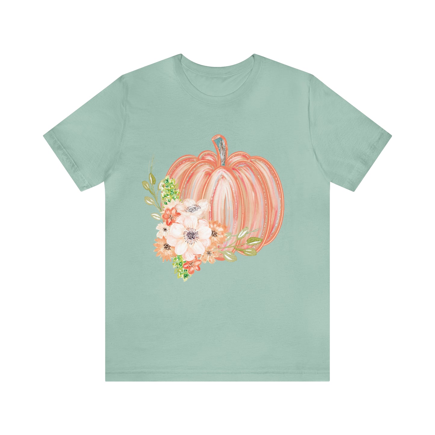 Watercolor Pumpkin Bella Canvas Tee