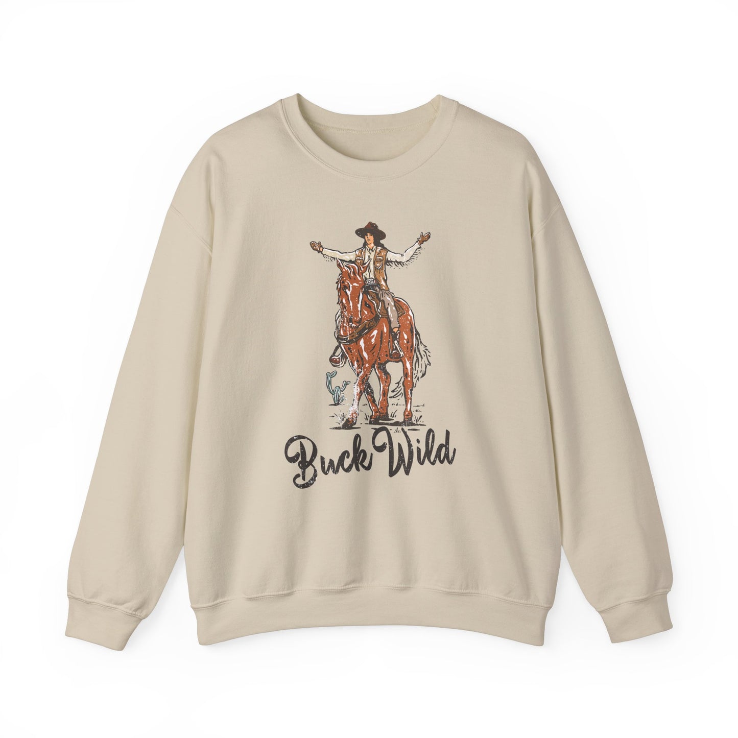 Buck Wild, Western Sweatshirt
