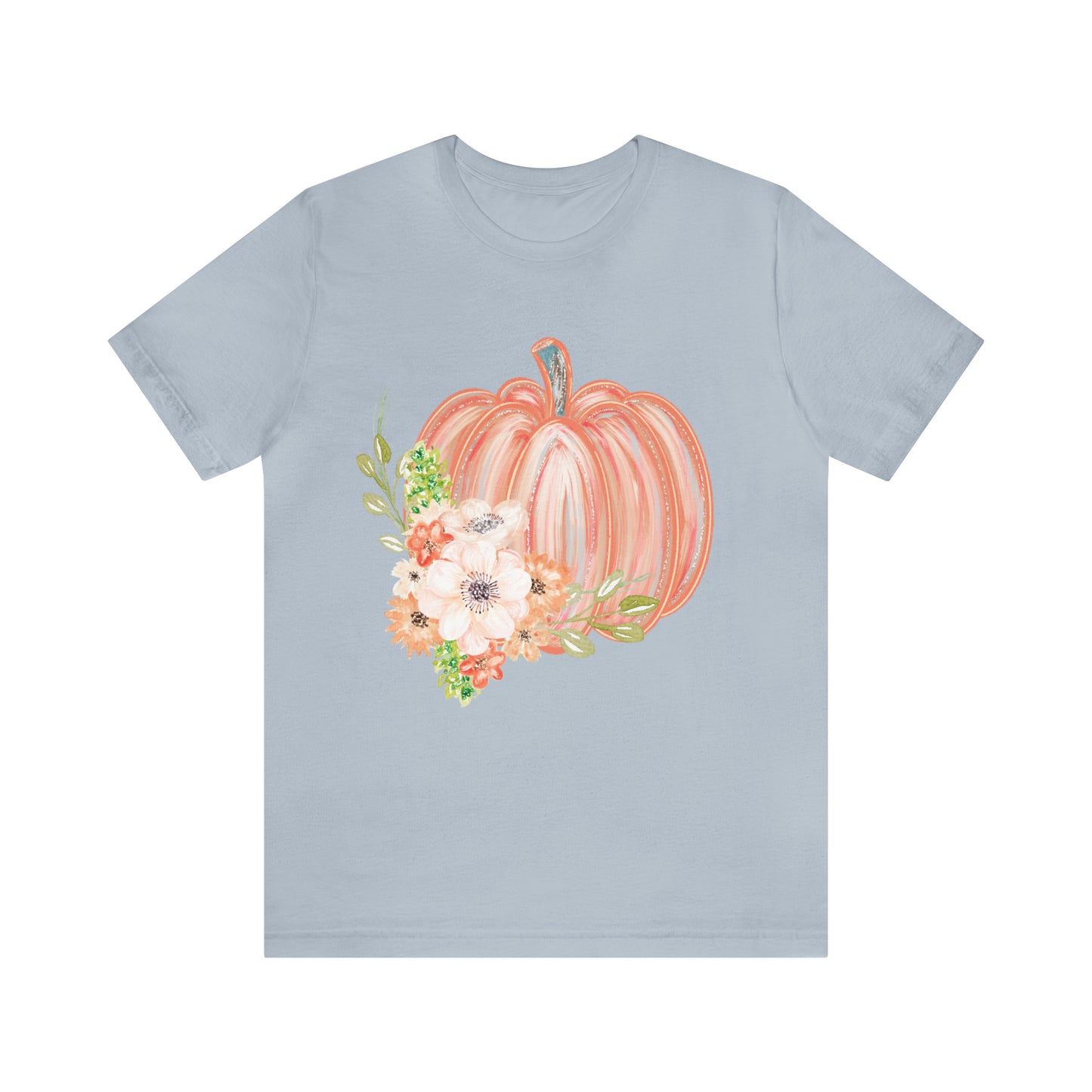 Watercolor Pumpkin Bella Canvas Tee