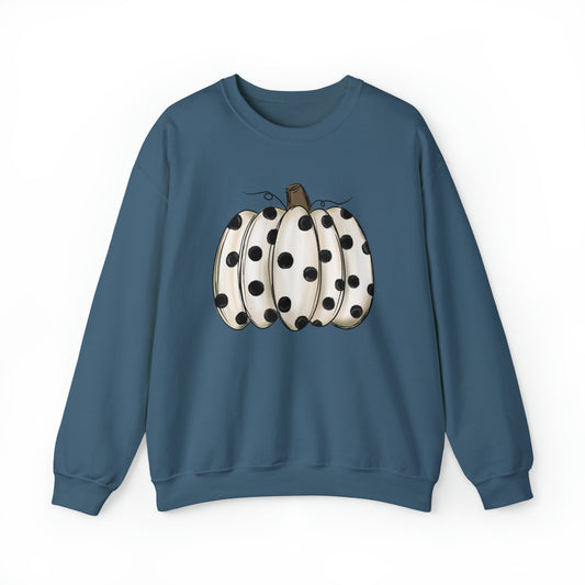 "Dot Pumpkin" Gildan Sweatshirt