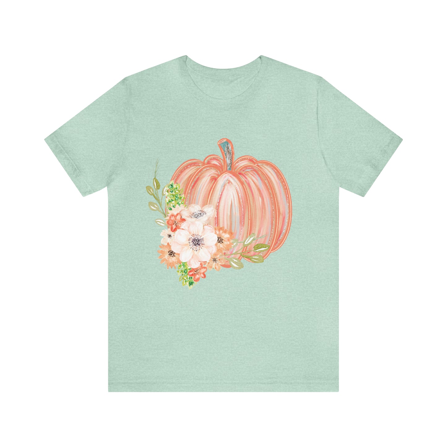 Watercolor Pumpkin Bella Canvas Tee