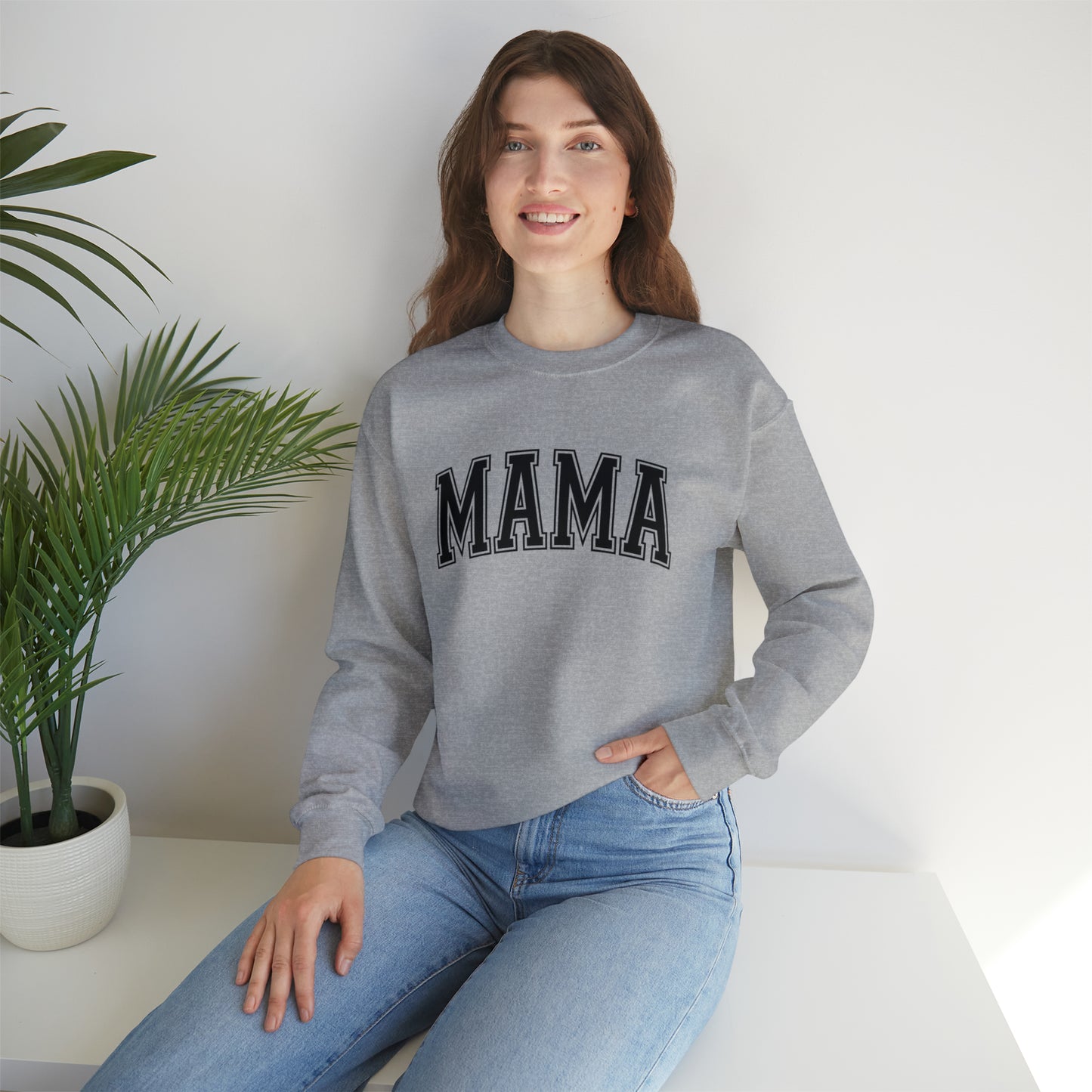 "MAMA" Graphic Unisex Crewneck Sweatshirt