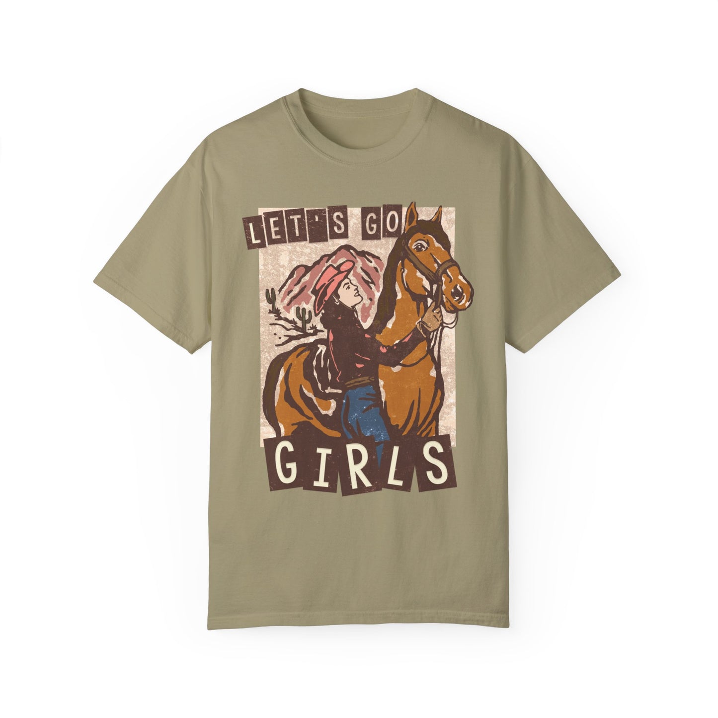 Lets Go Girls, Western Comfort Colors T-shirt