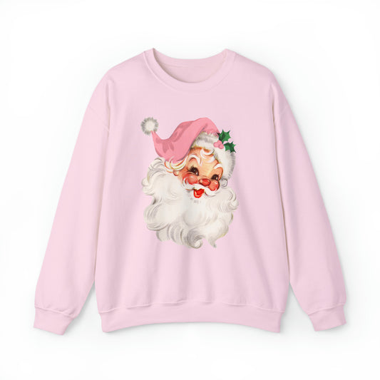 Retro Pink Santa Sweatshirt