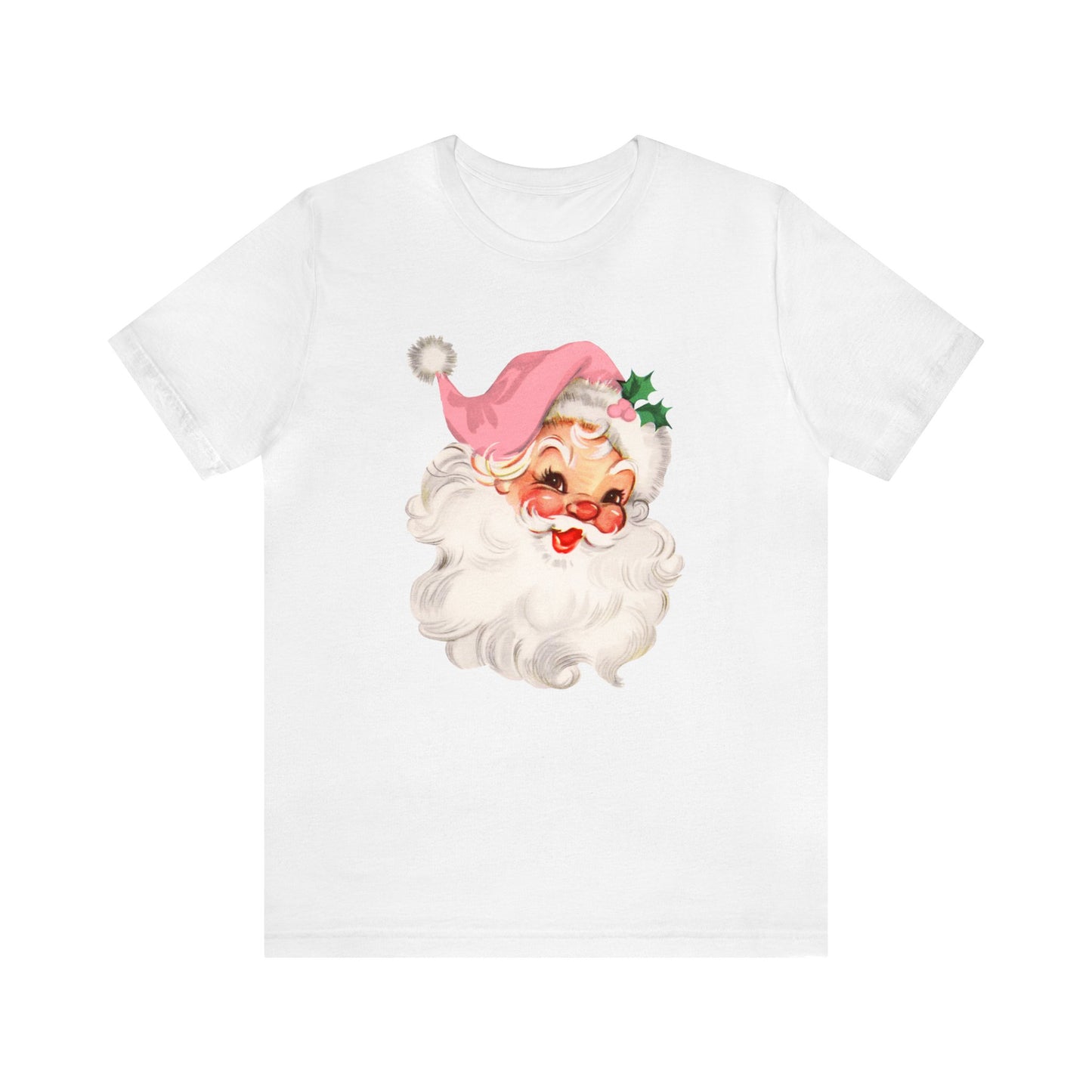Pink Retro Santa Tee