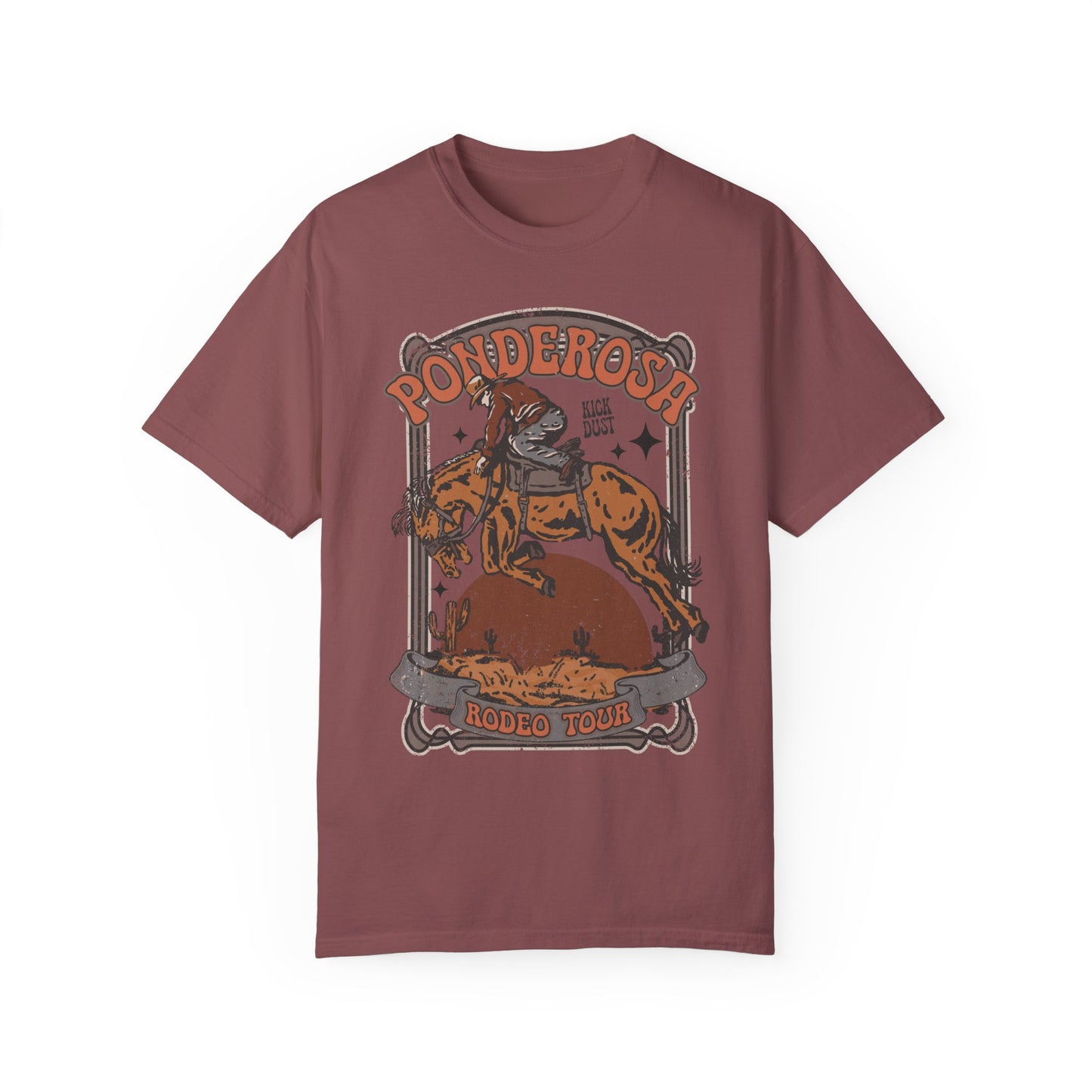 Ponderosa Rodeo Tour, Western Comfort Colors T-shirt