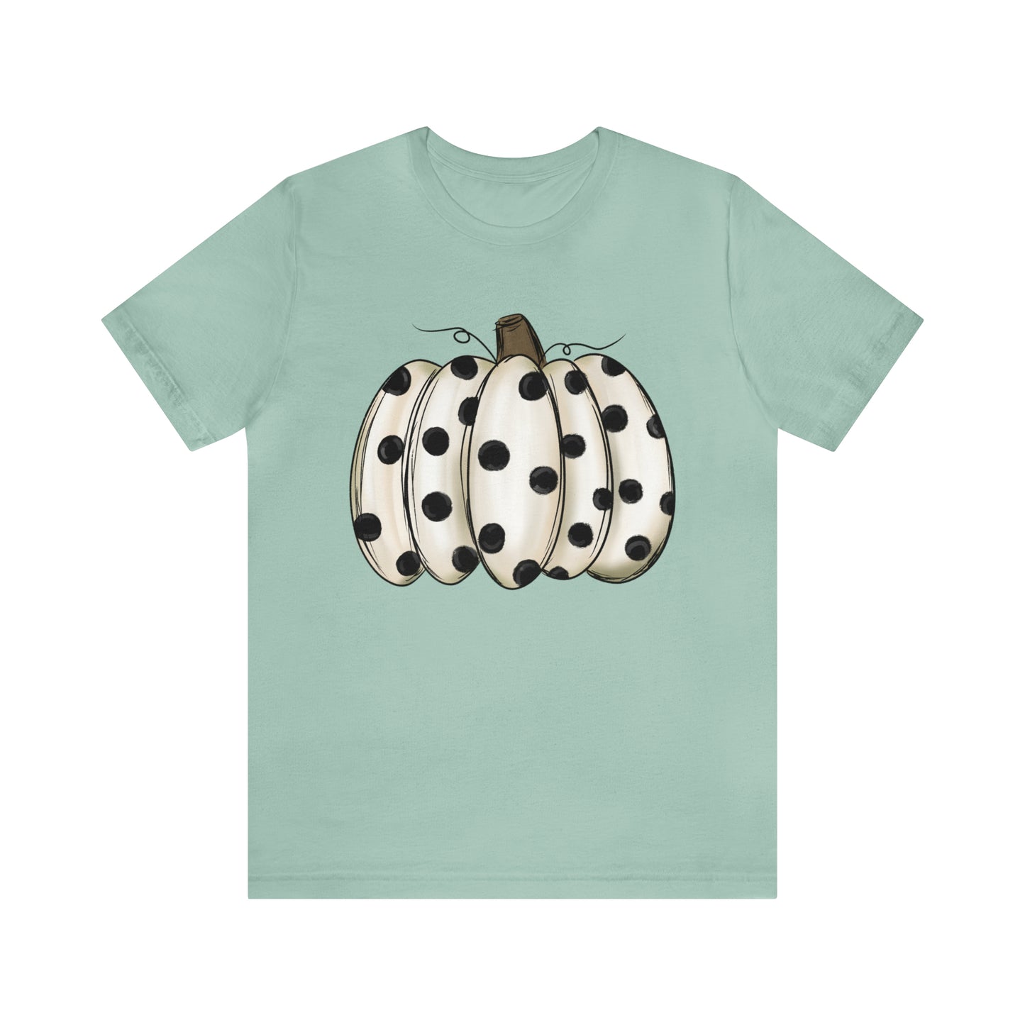 "Dot Pumpkin" Bella Canvas Unisex T-Shirt