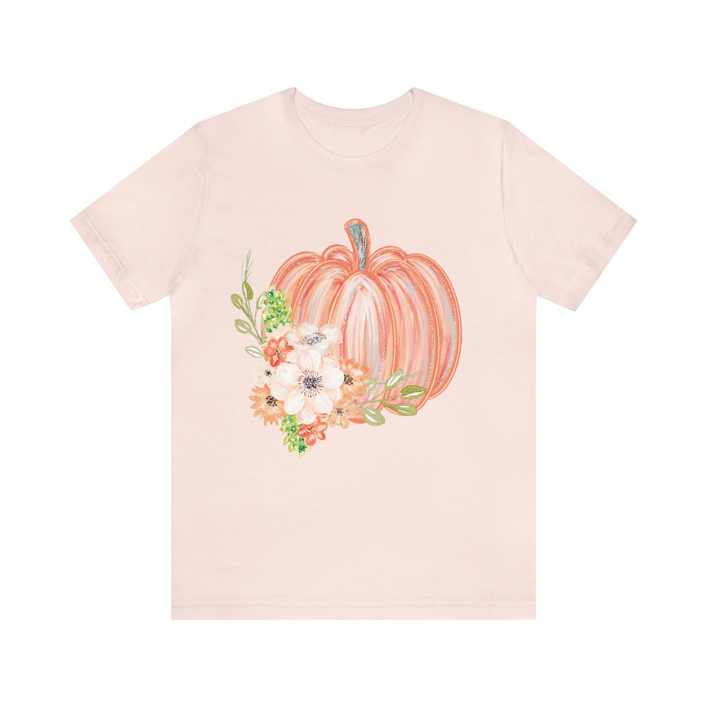 Watercolor Pumpkin Bella Canvas Tee