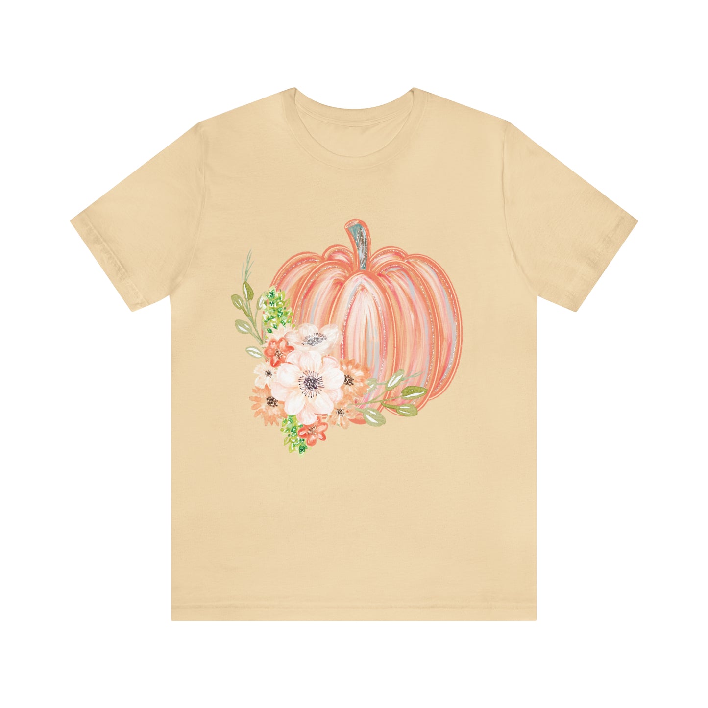 Watercolor Pumpkin Bella Canvas Tee