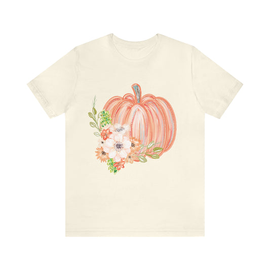 Watercolor Pumpkin Bella Canvas Tee