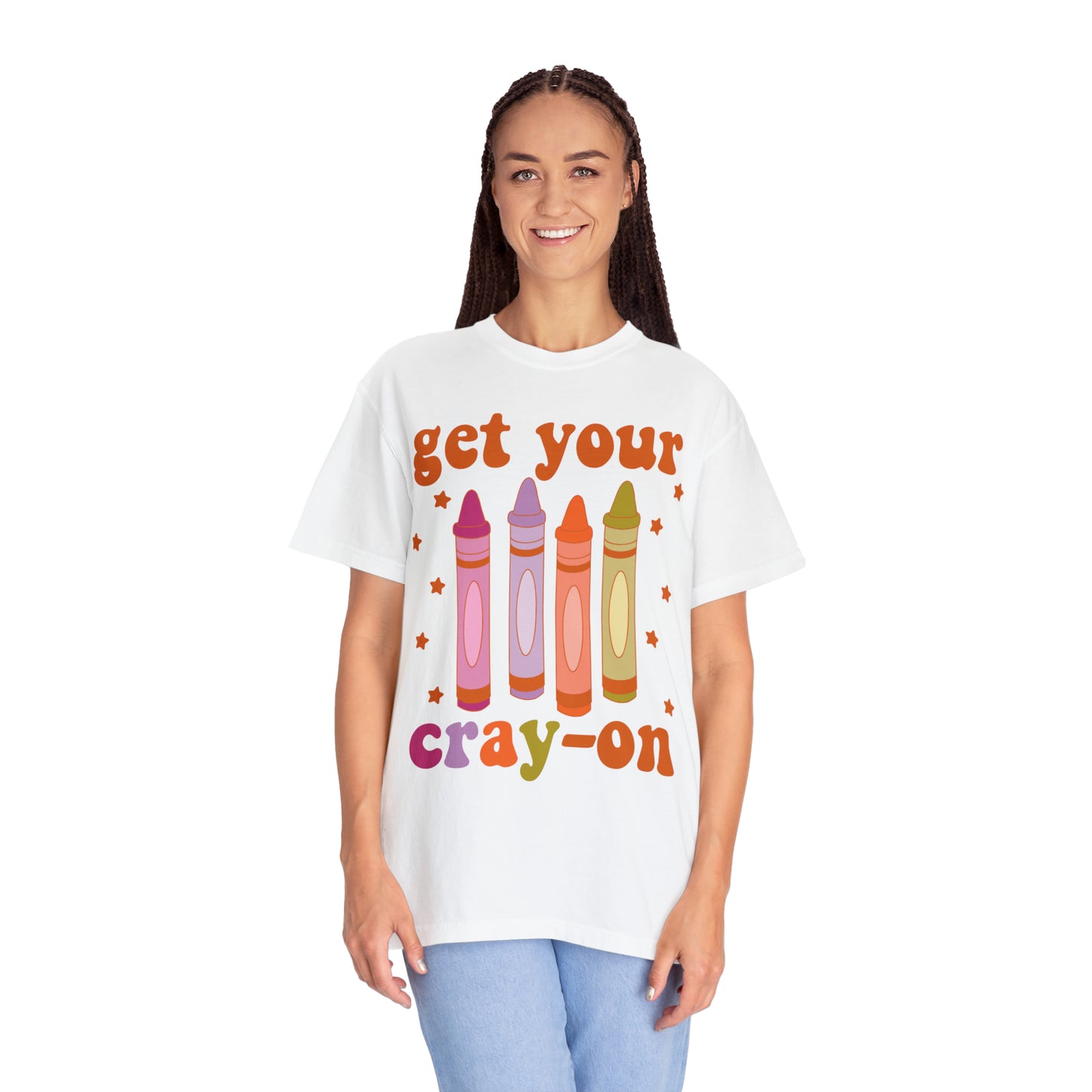 "Get Your Cray-On" Comfort Colors Oversized T-shirt