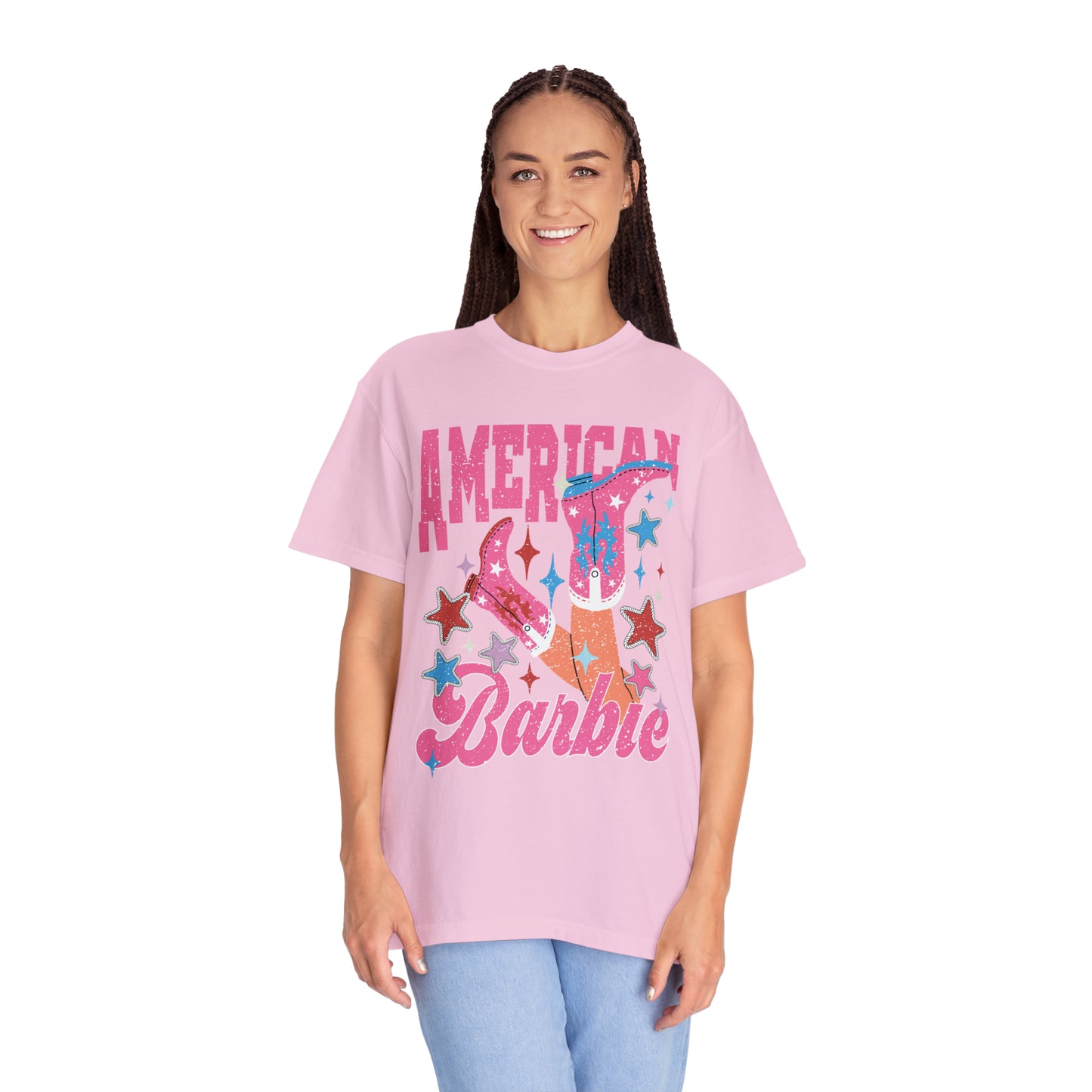 "American Barbie" Comfort Colors Oversized T-shirt