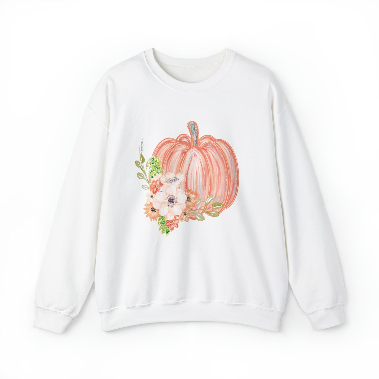 Watercolor Pumpkin Gildan Sweatshirt