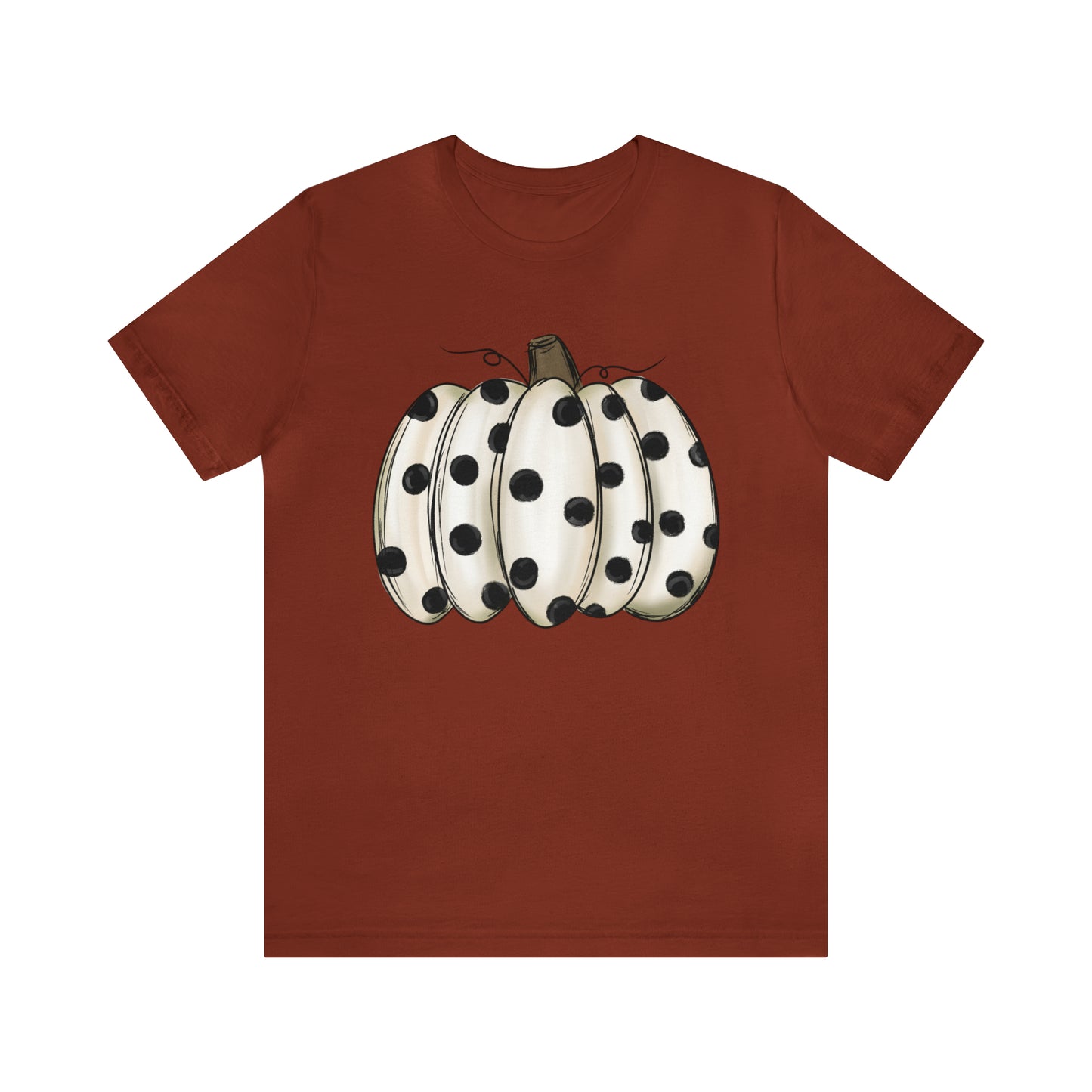 "Dot Pumpkin" Bella Canvas Unisex T-Shirt