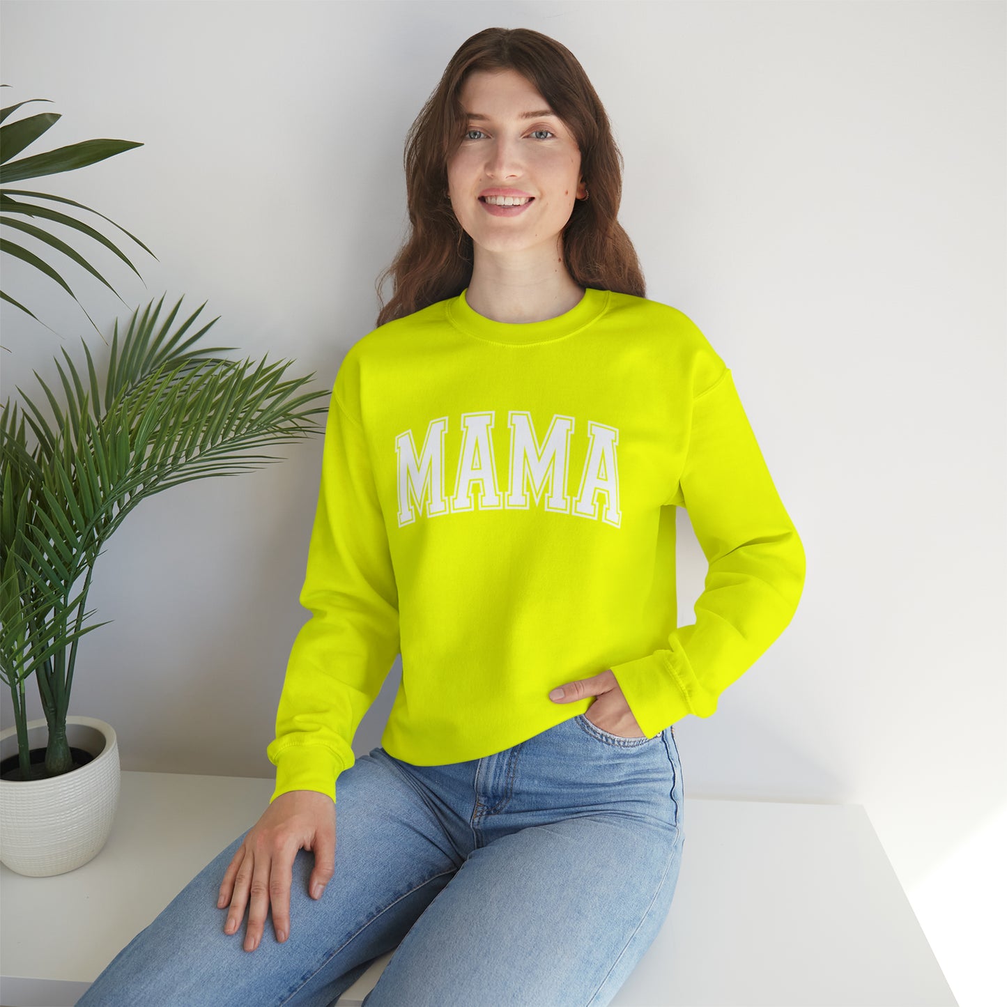 "MAMA" Graphic Unisex Crewneck Sweatshirt