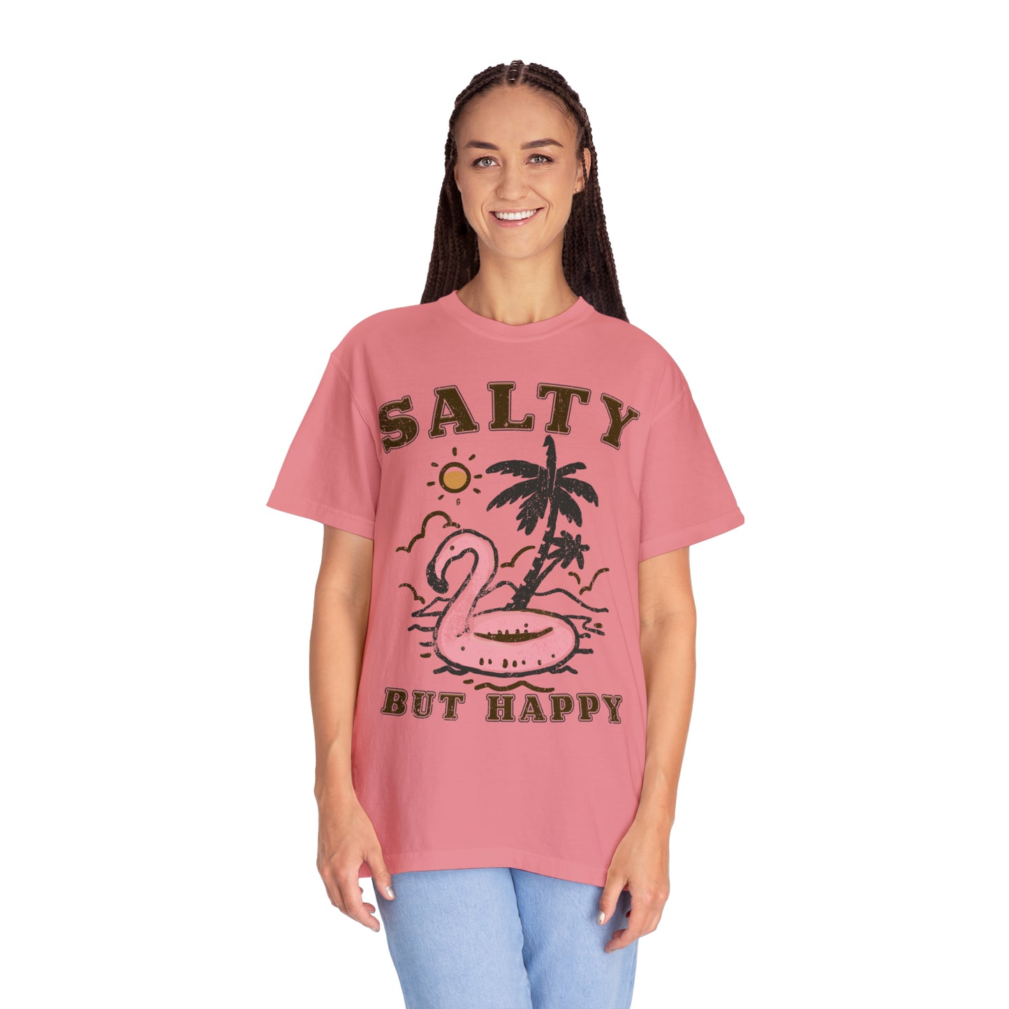 "Salty But Happy" Comfort Colors Oversized T-shirt