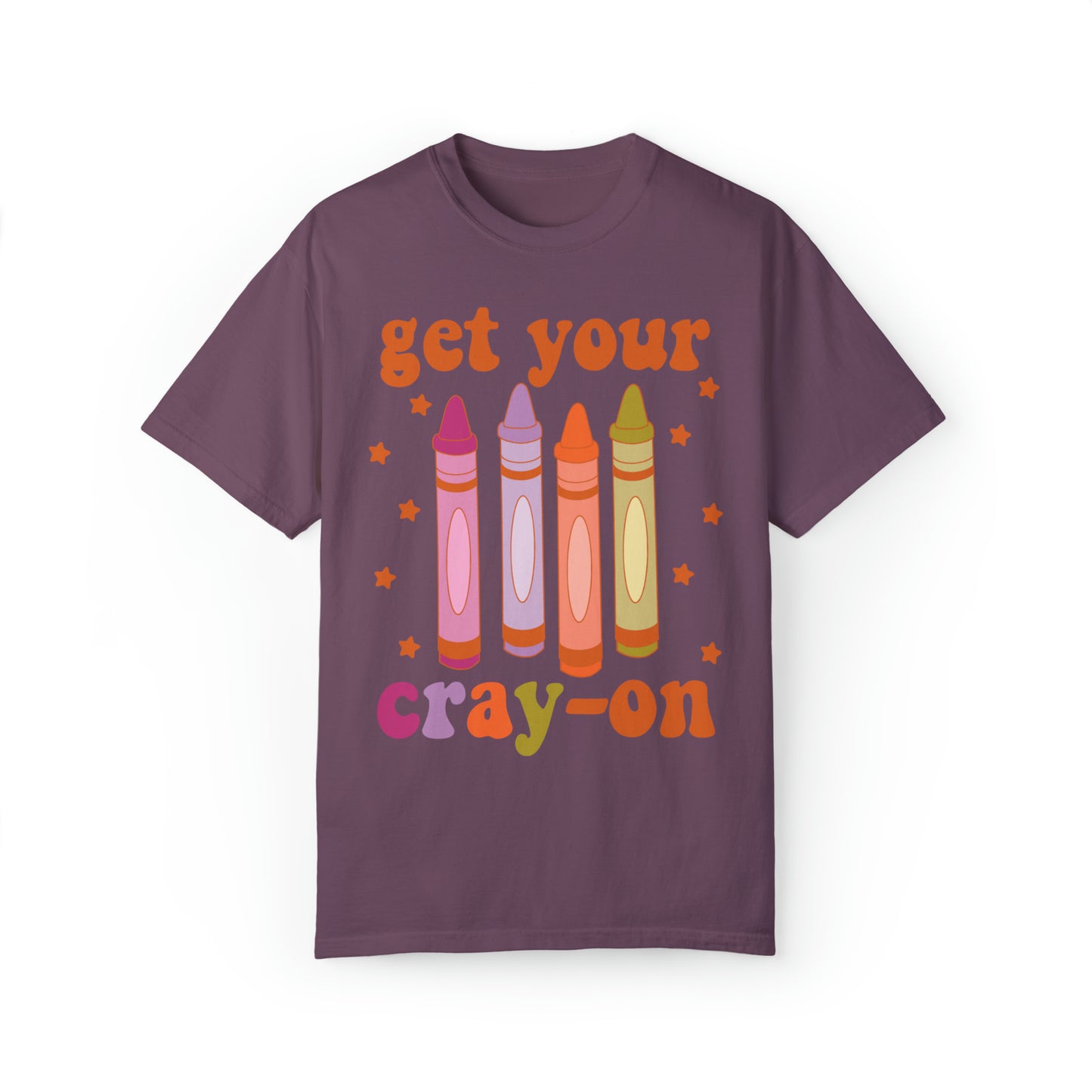 "Get Your Cray-On" Comfort Colors Oversized T-shirt
