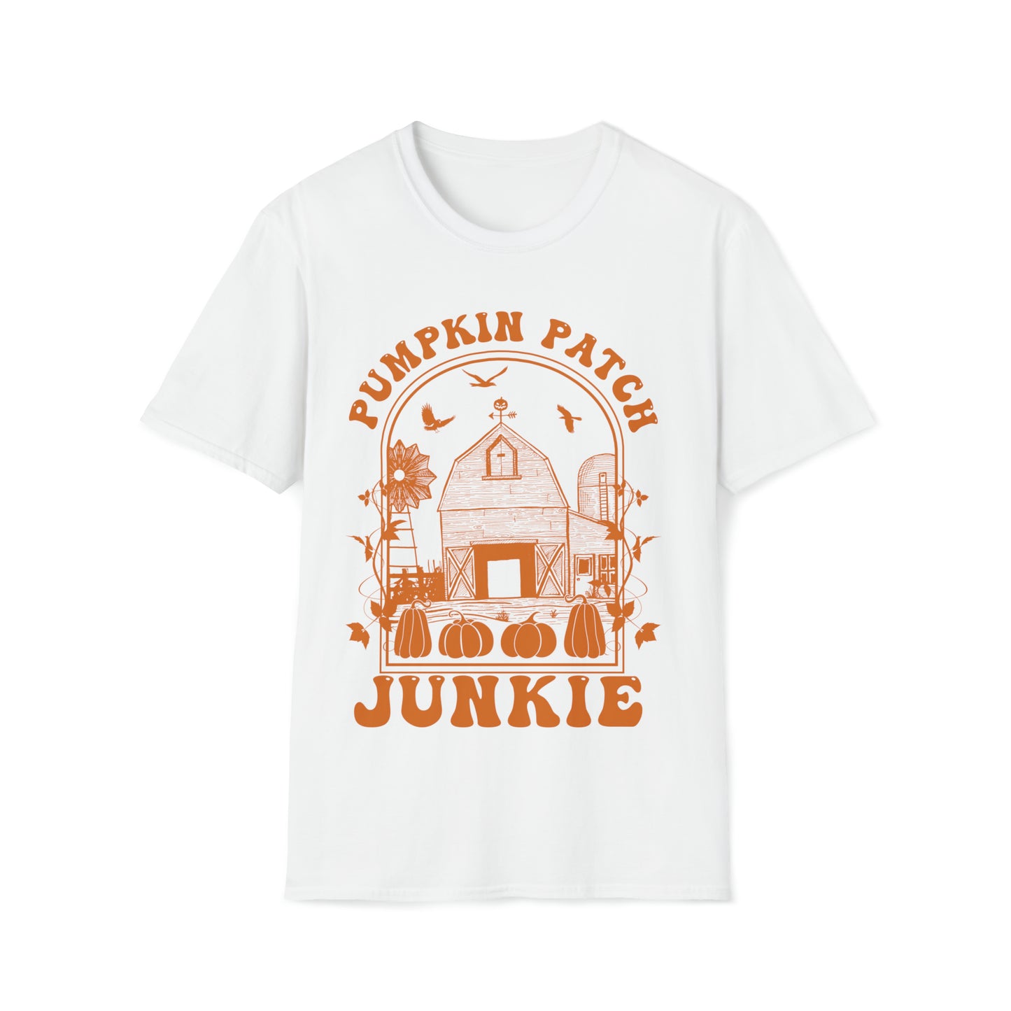 Pumpkin Patch Junkie, Gildan Soft Style Tee