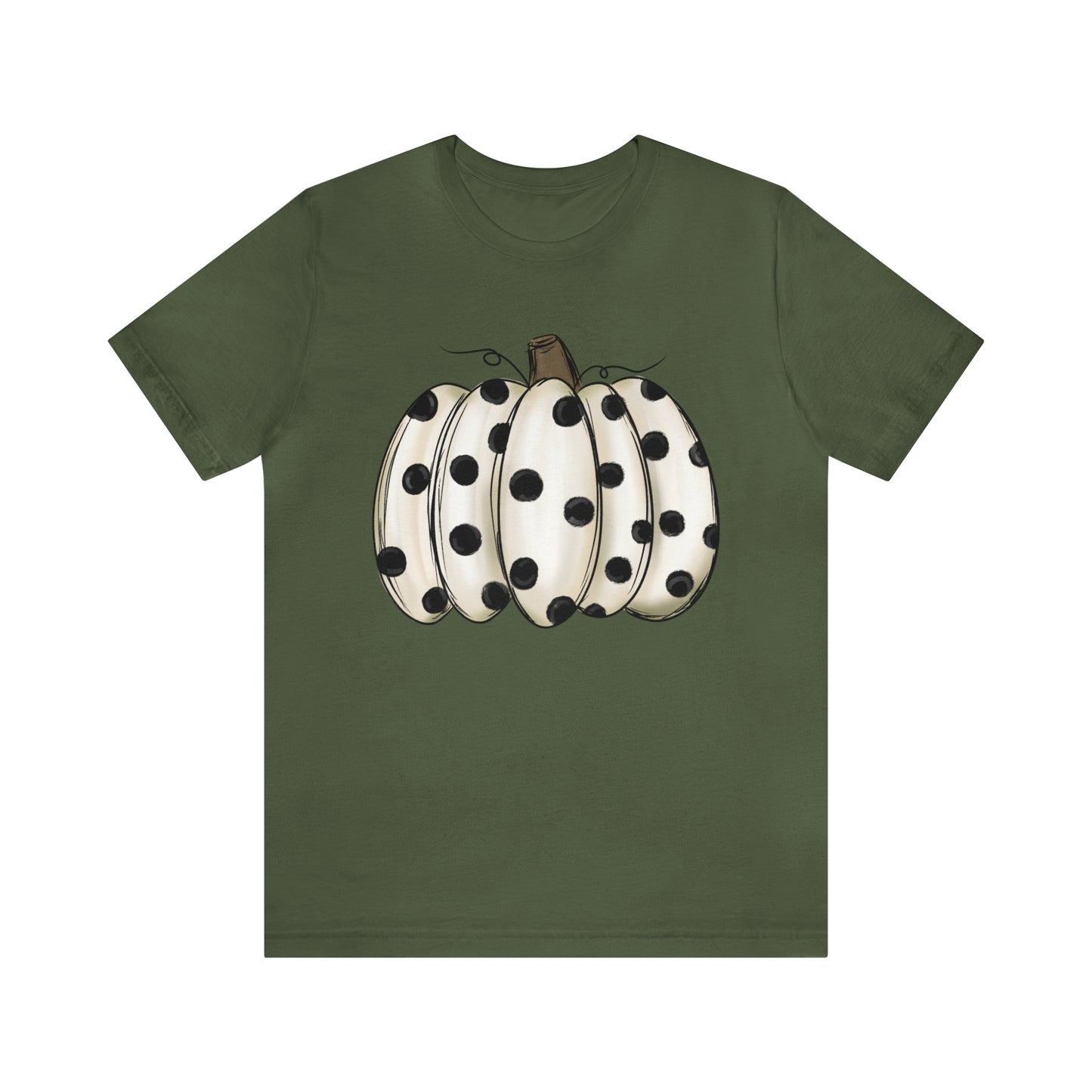 "Dot Pumpkin" Bella Canvas Unisex T-Shirt