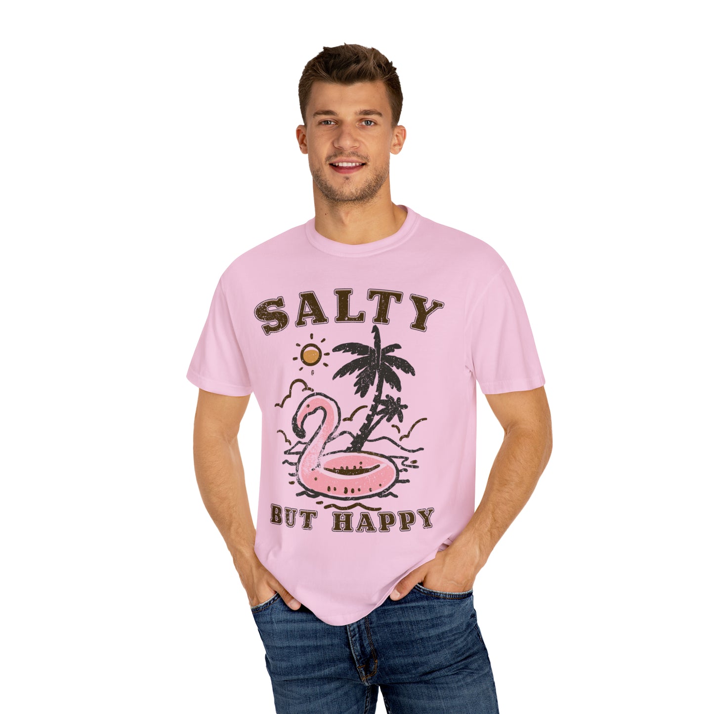 "Salty But Happy" Comfort Colors Oversized T-shirt